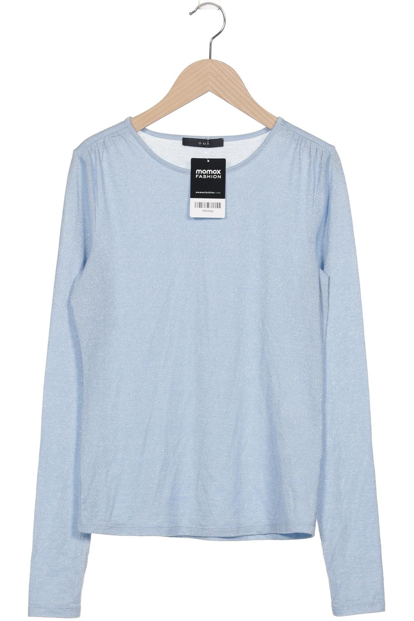 

Oui Damen Langarmshirt, hellblau, Gr. 36
