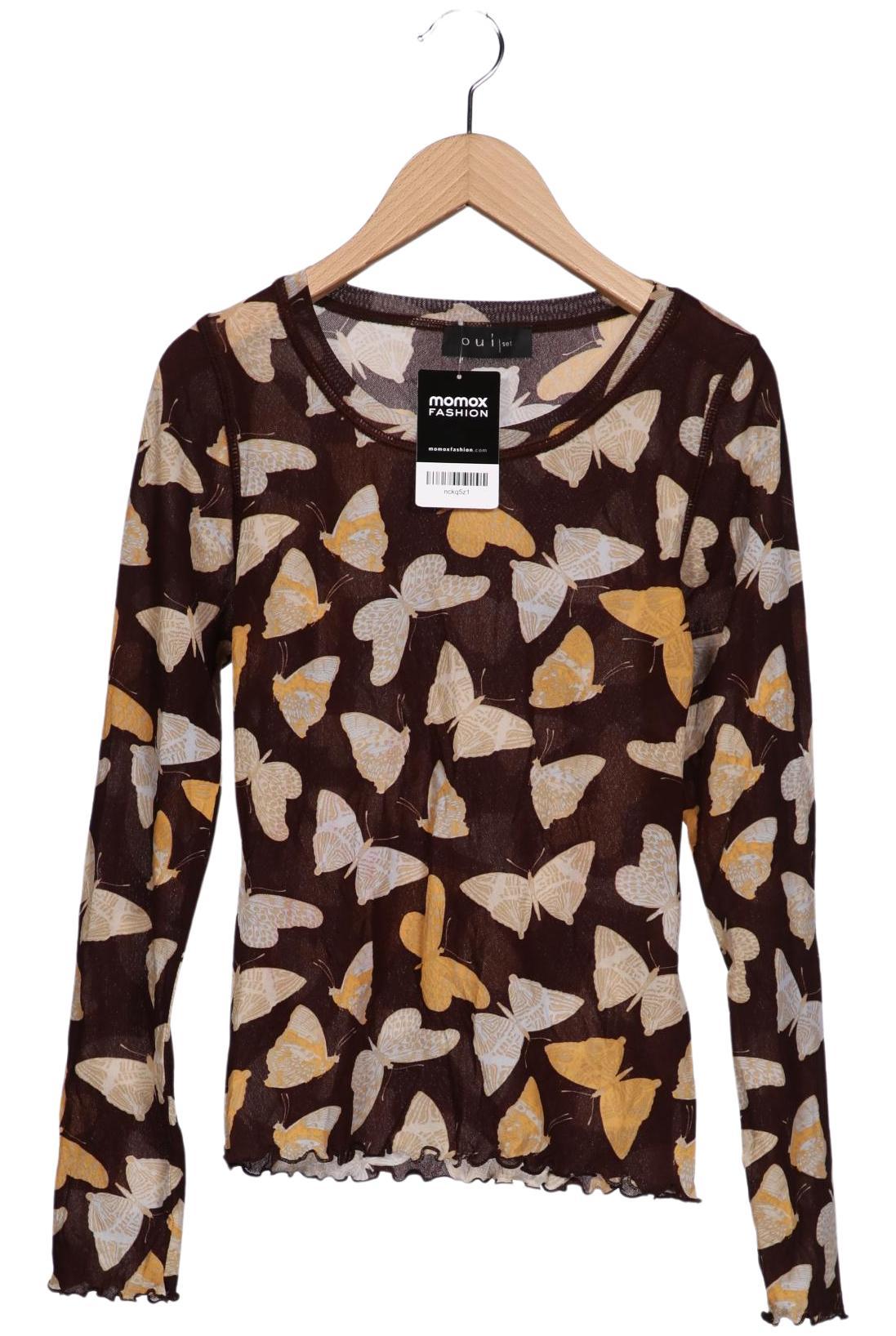 

Oui Damen Langarmshirt, mehrfarbig, Gr. 32