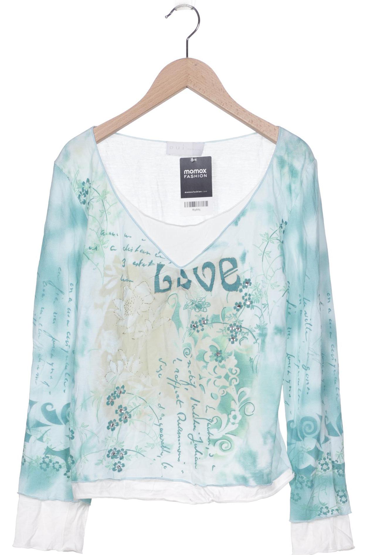 

Oui Damen Langarmshirt, hellgrün, Gr. 40
