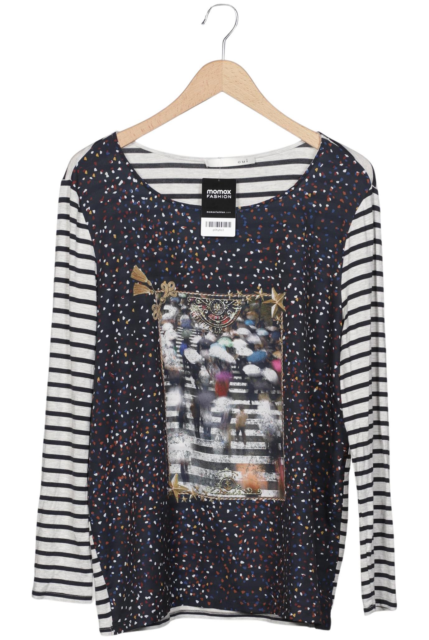 

Oui Damen Langarmshirt, mehrfarbig, Gr. 46