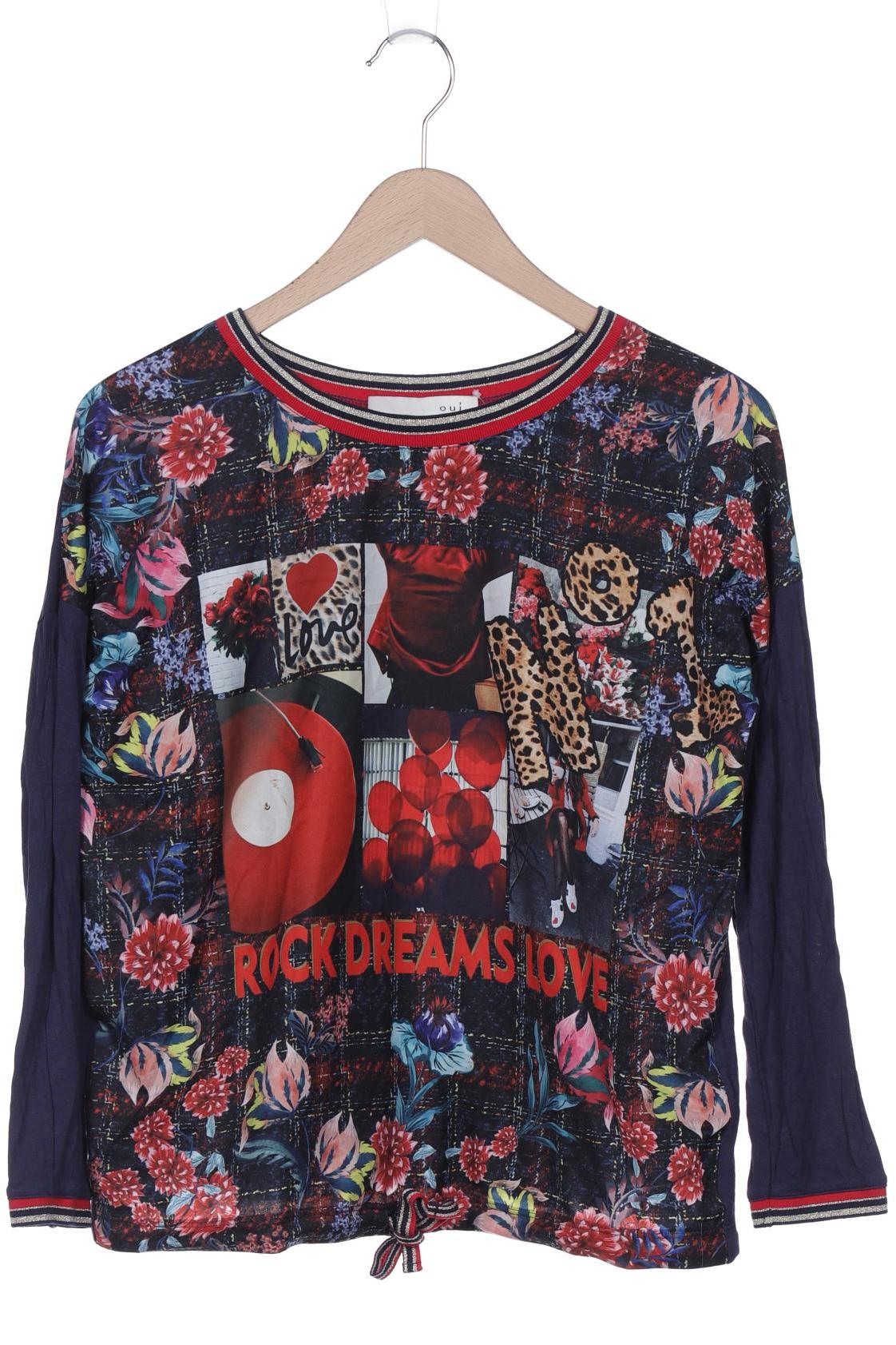 

Oui Damen Langarmshirt, marineblau, Gr. 34