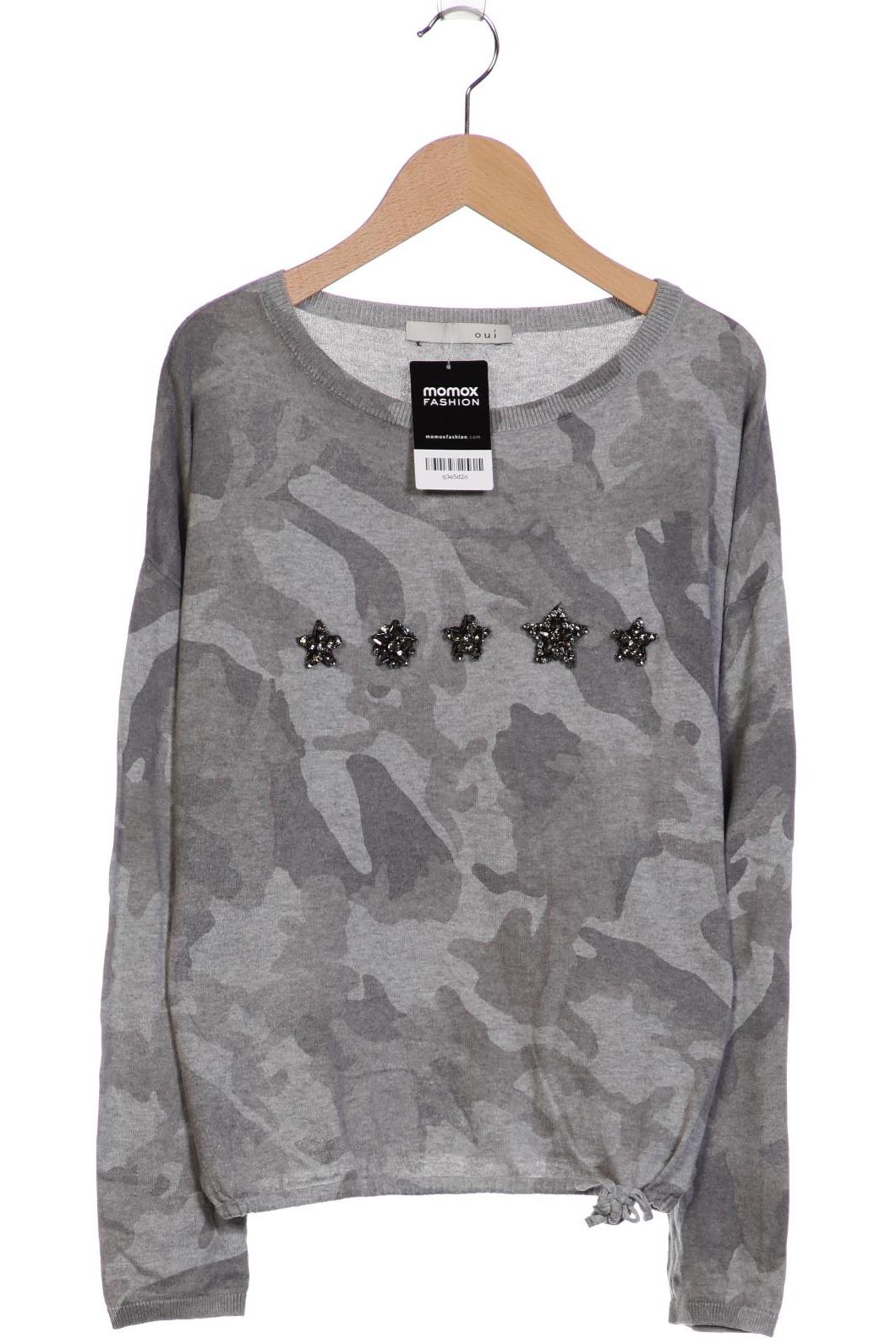 

Oui Damen Langarmshirt, grau, Gr. 38
