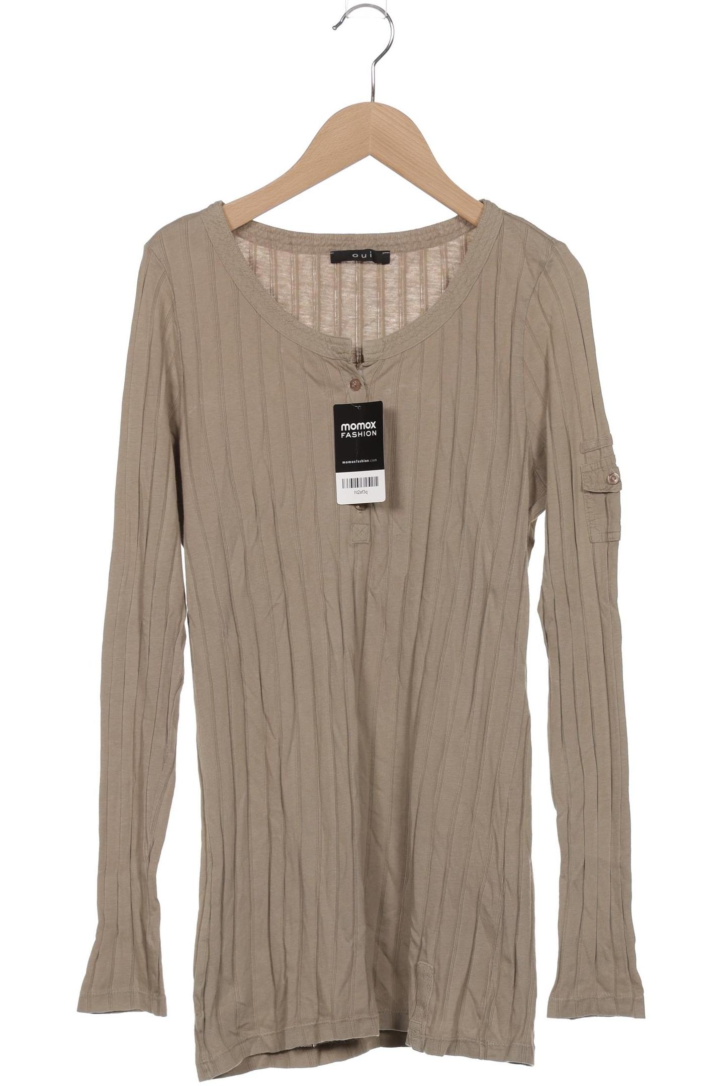 

Oui Damen Langarmshirt, braun, Gr. 36