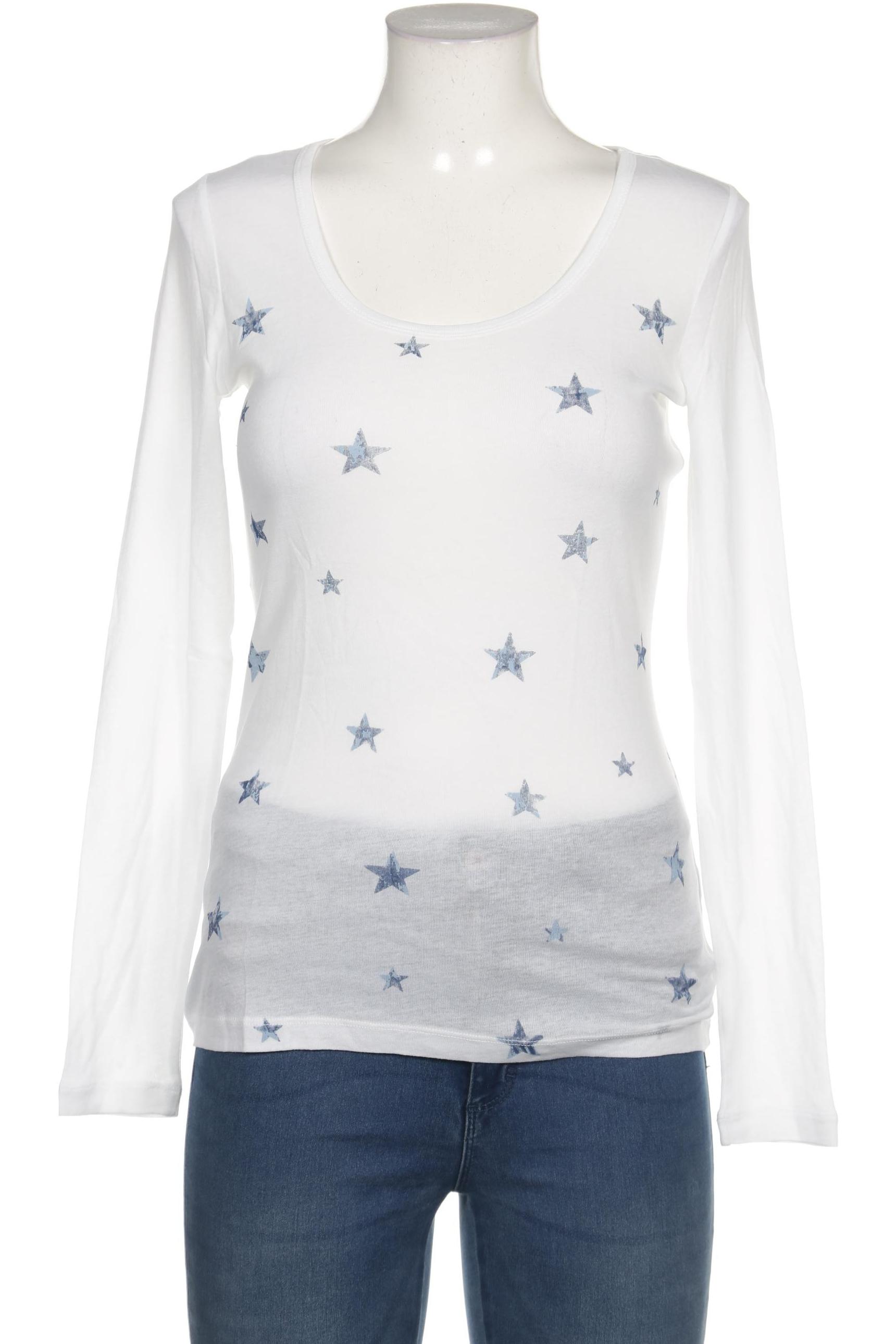

Oui Damen Langarmshirt, weiß, Gr. 40