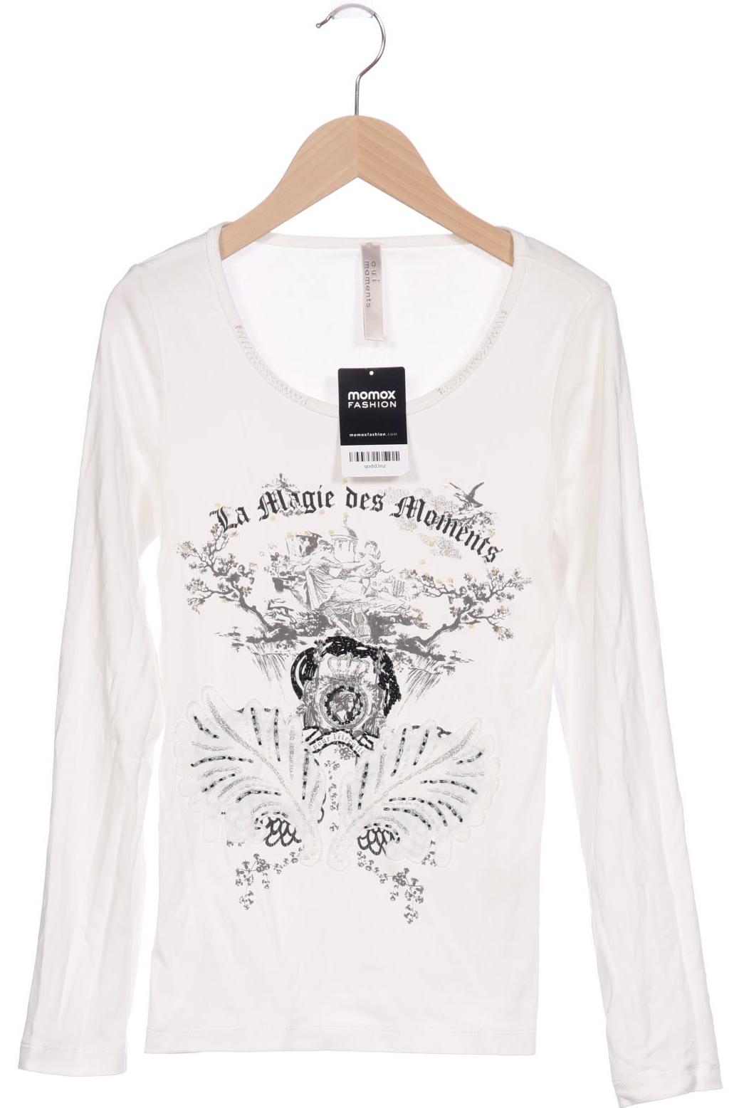 

Oui Damen Langarmshirt, weiß, Gr. 36