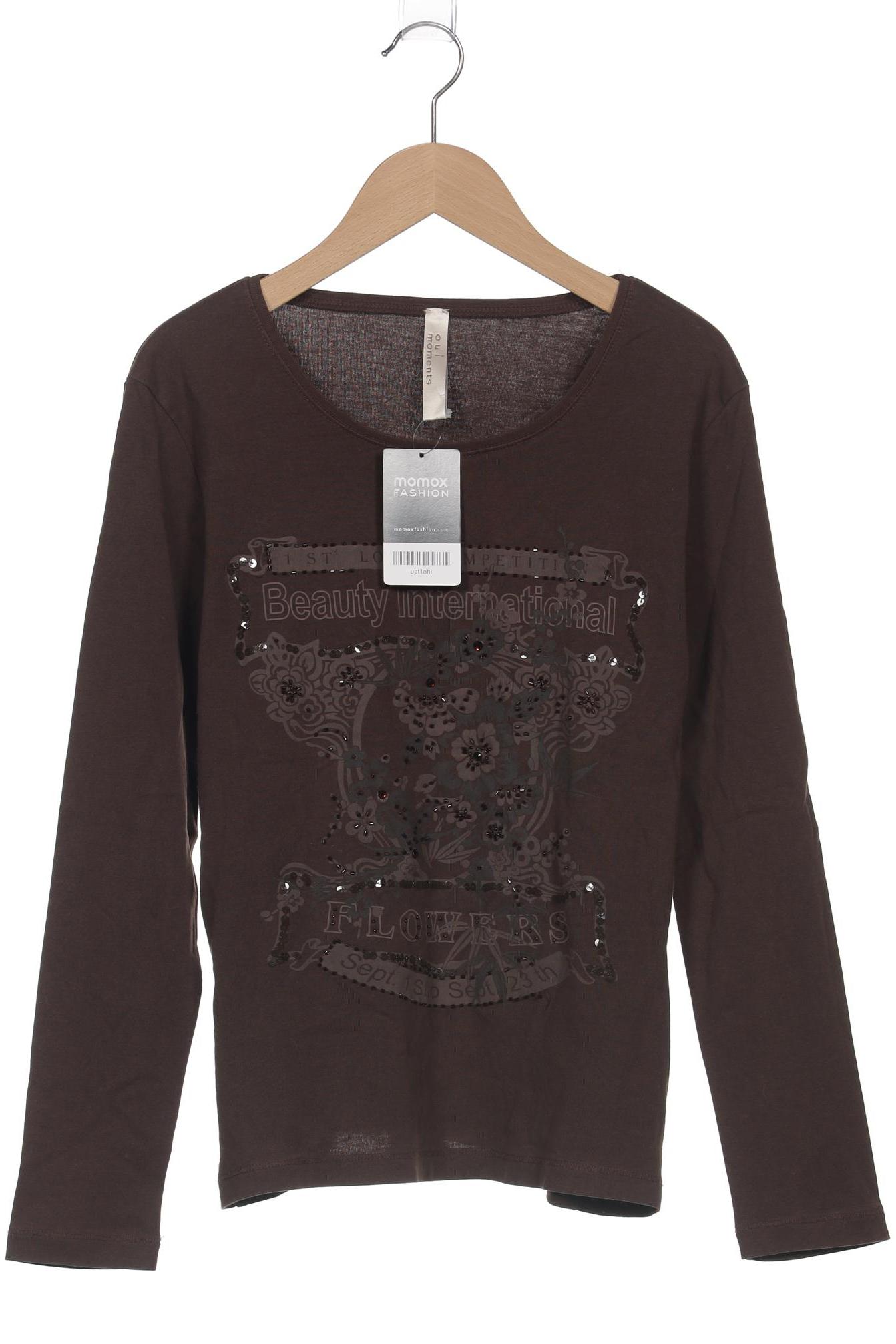 

Oui Damen Langarmshirt, braun, Gr. 42