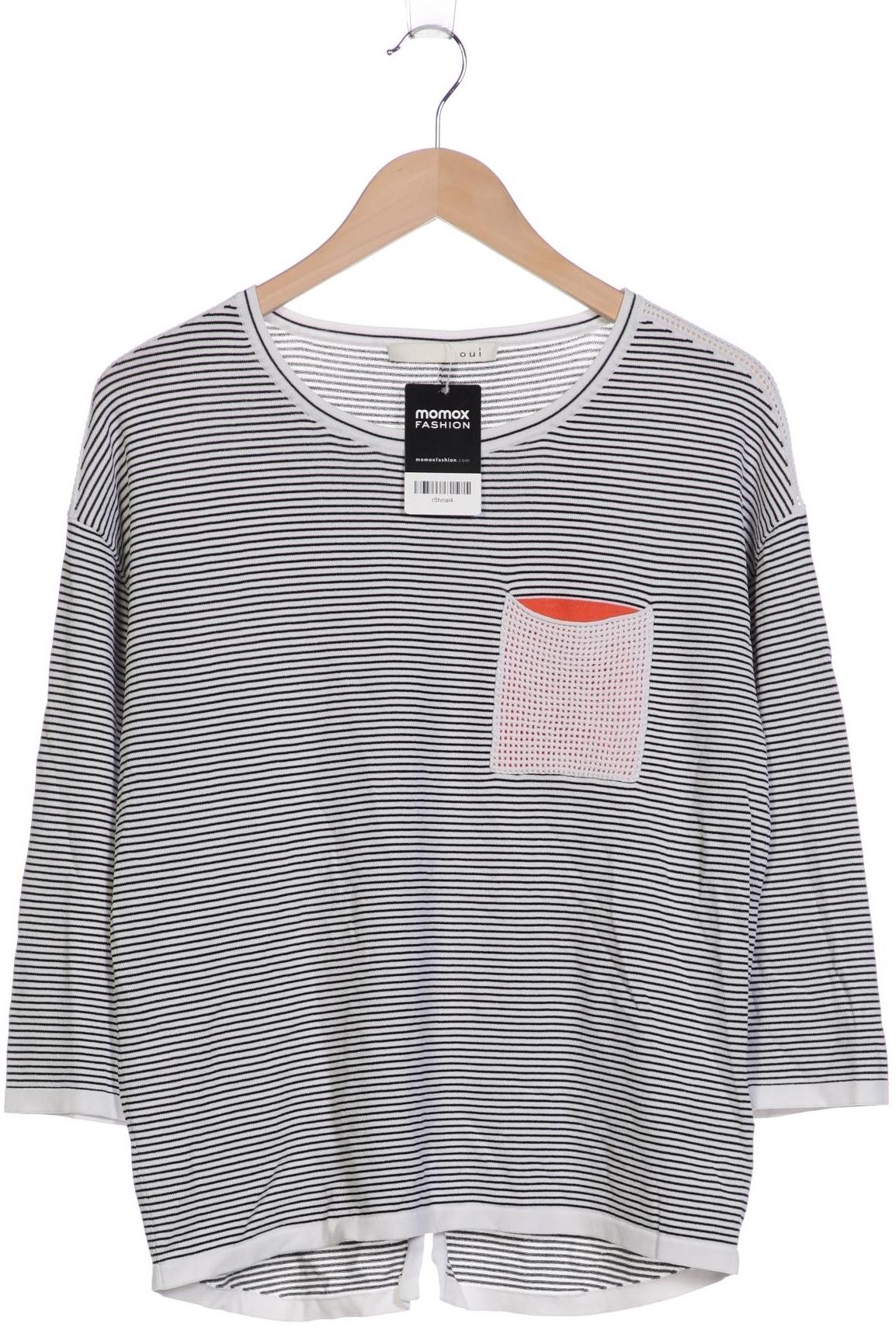 

Oui Damen Langarmshirt, weiß, Gr. 38