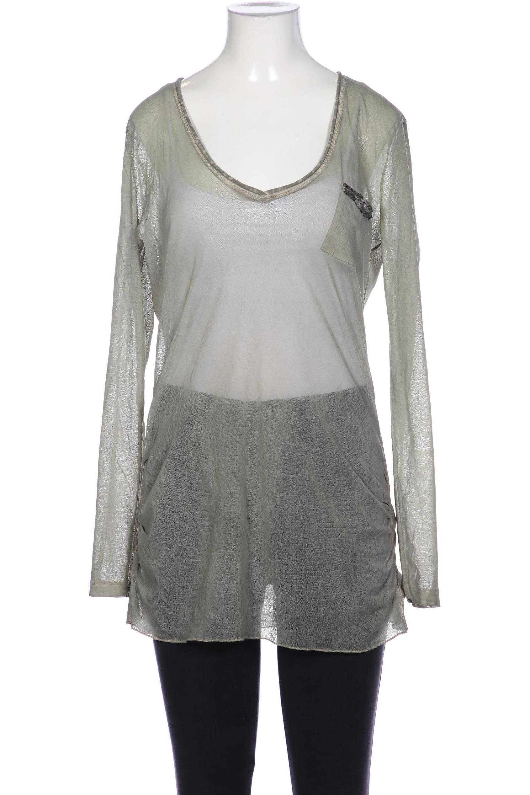 

Oui Damen Langarmshirt, grün, Gr. 36