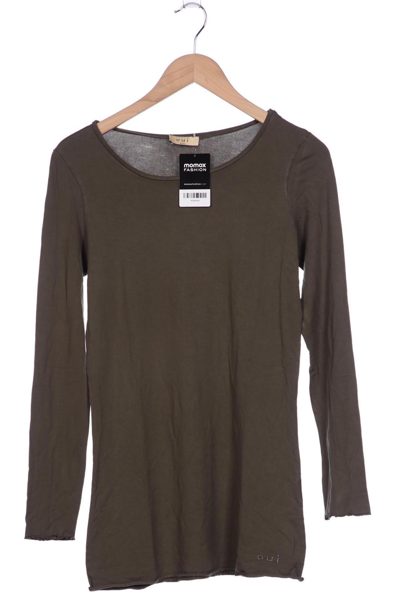 

Oui Damen Langarmshirt, grün, Gr. 38