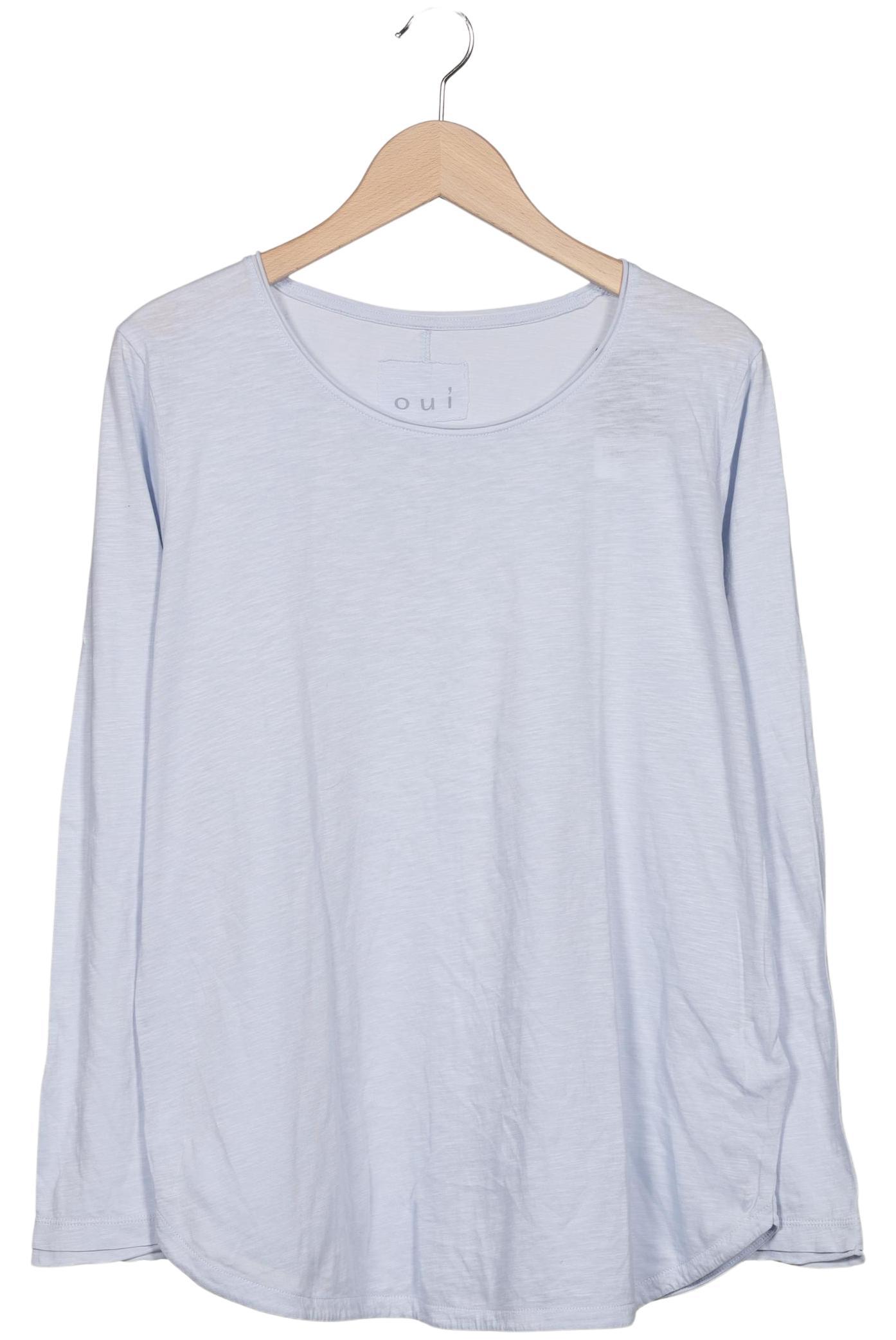 

Oui Damen Langarmshirt, hellblau, Gr. 44