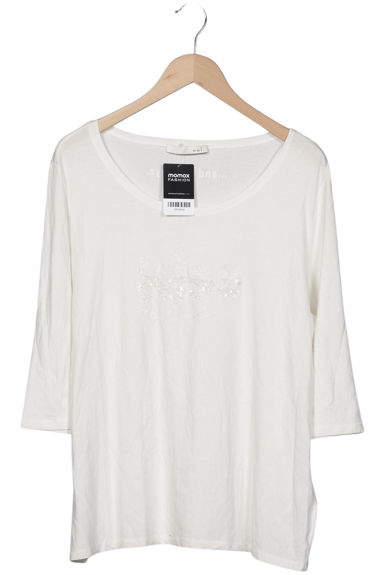 

Oui Damen Langarmshirt, cremeweiß, Gr. 46