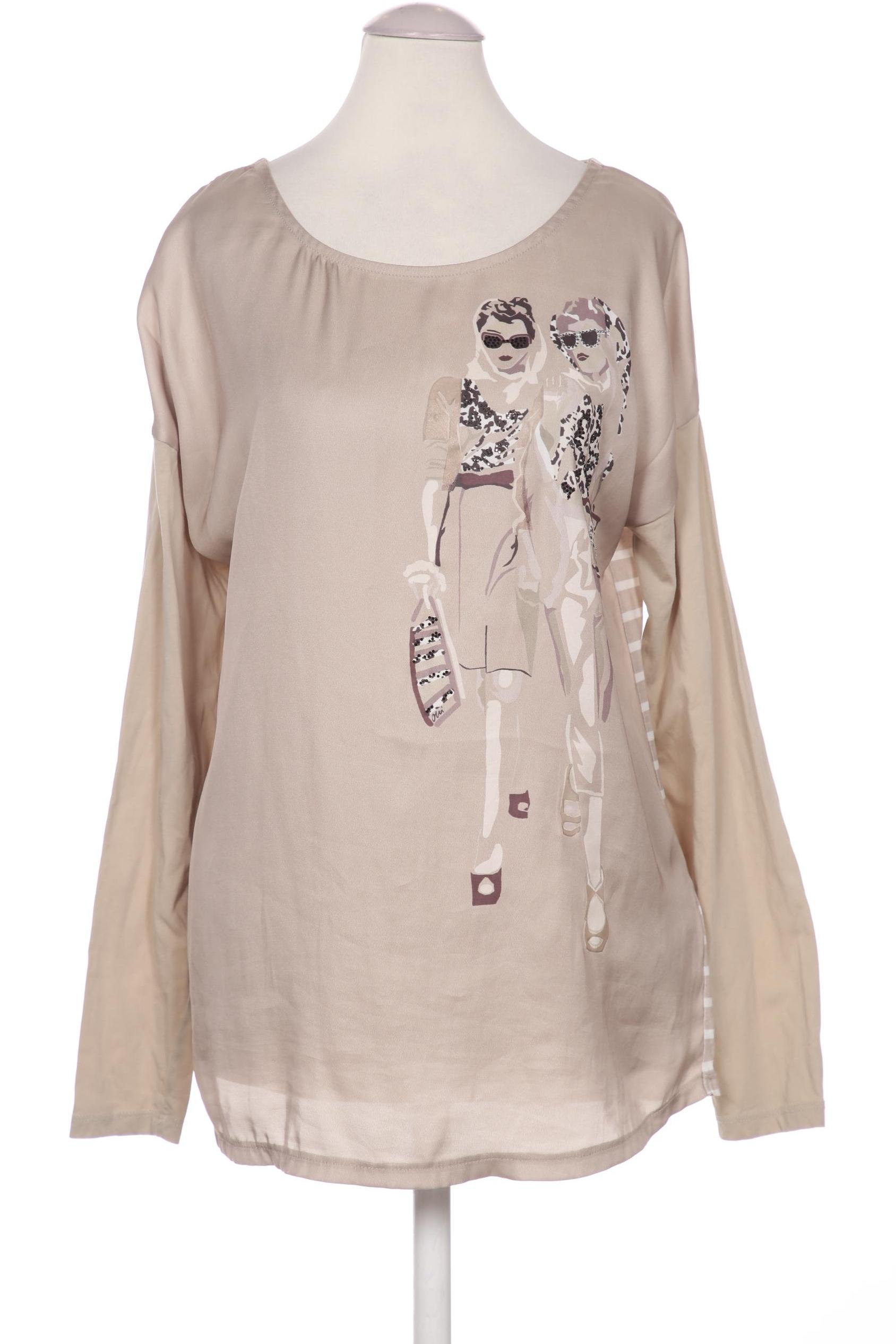 

Oui Damen Langarmshirt, beige, Gr. 36