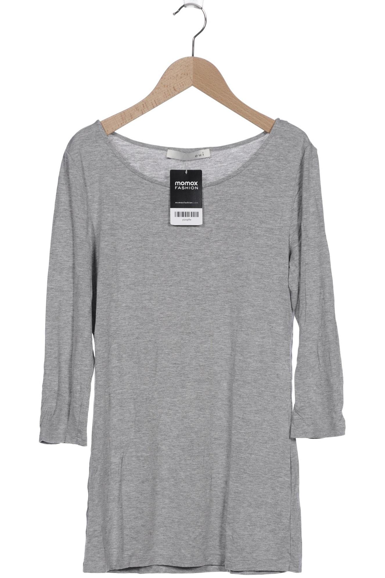 

Oui Damen Langarmshirt, grau, Gr. 36