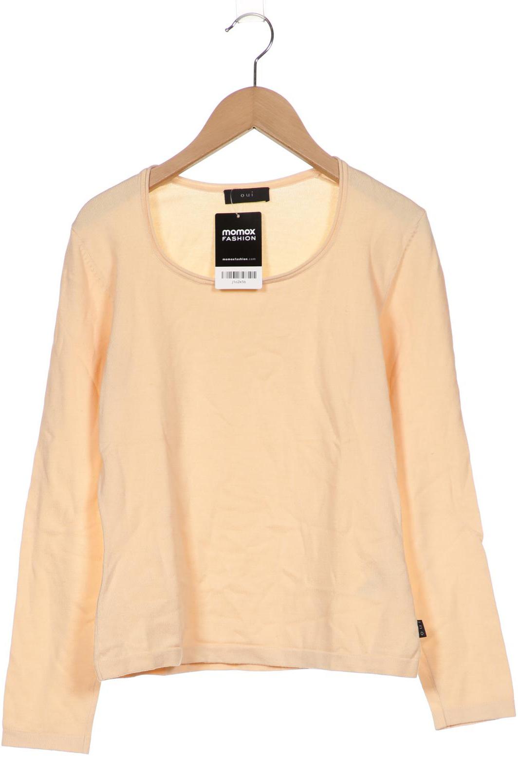 

Oui Damen Langarmshirt, beige, Gr. 36