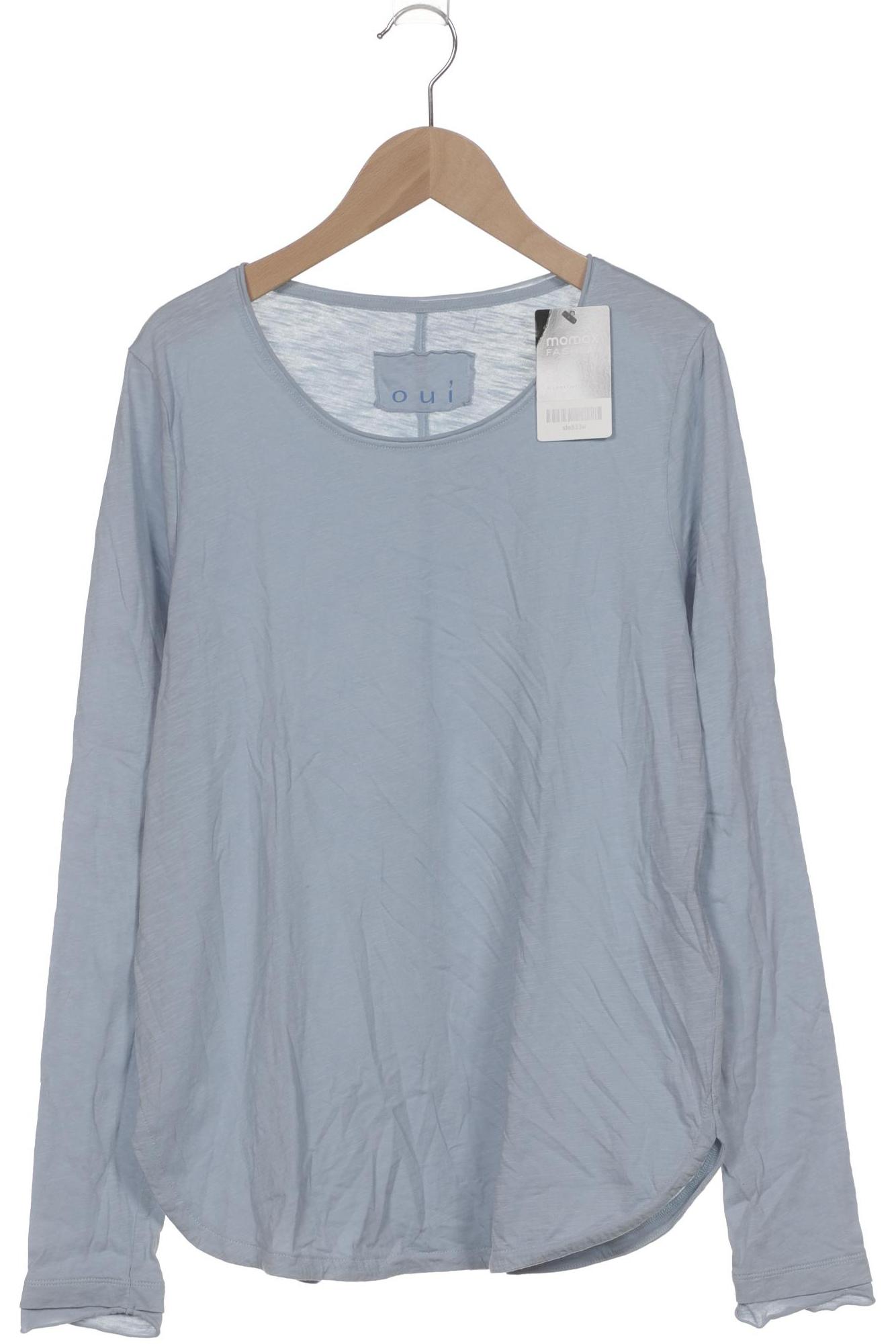 

Oui Damen Langarmshirt, hellblau, Gr. 36