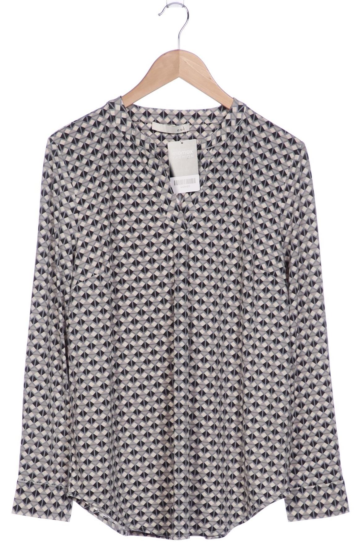 

Oui Damen Langarmshirt, grau, Gr. 40