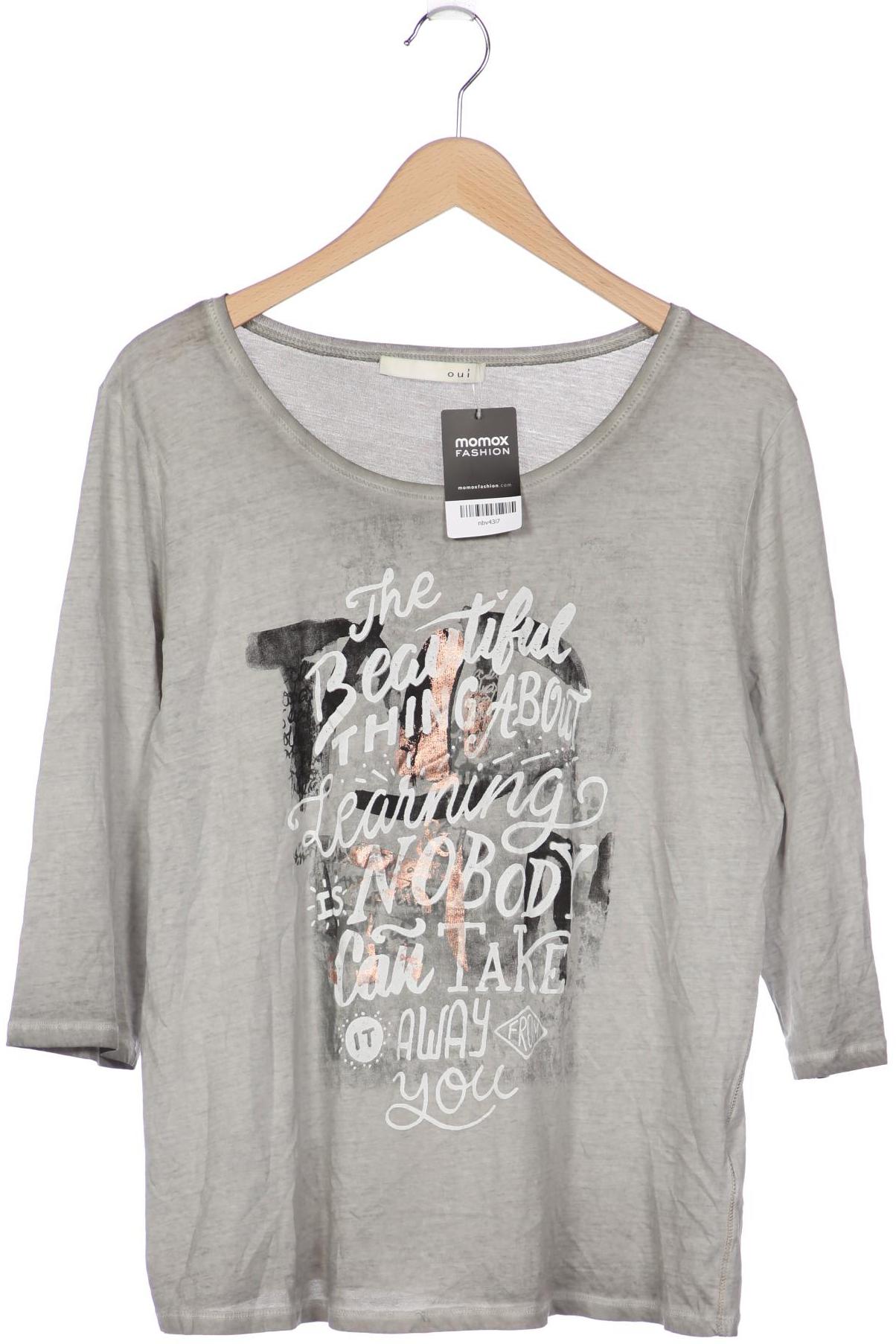 

Oui Damen Langarmshirt, grau, Gr. 44