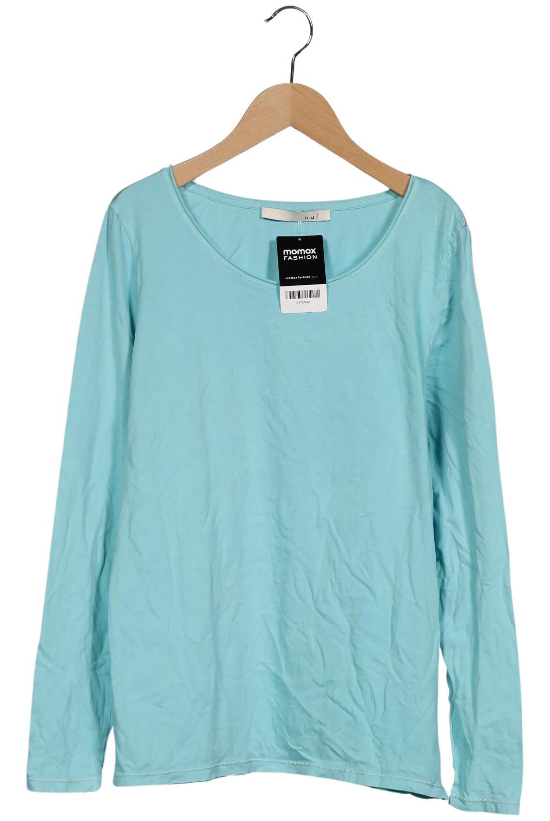 

Oui Damen Langarmshirt, hellblau, Gr. 40