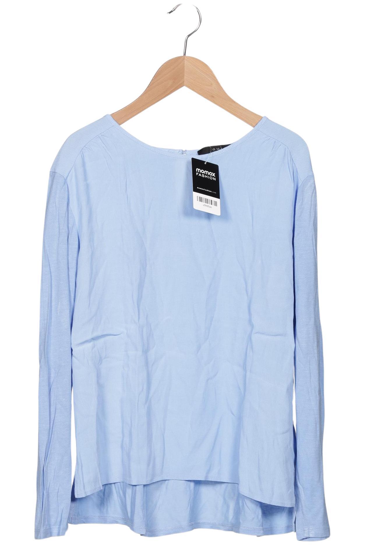 

Oui Damen Langarmshirt, hellblau, Gr. 38