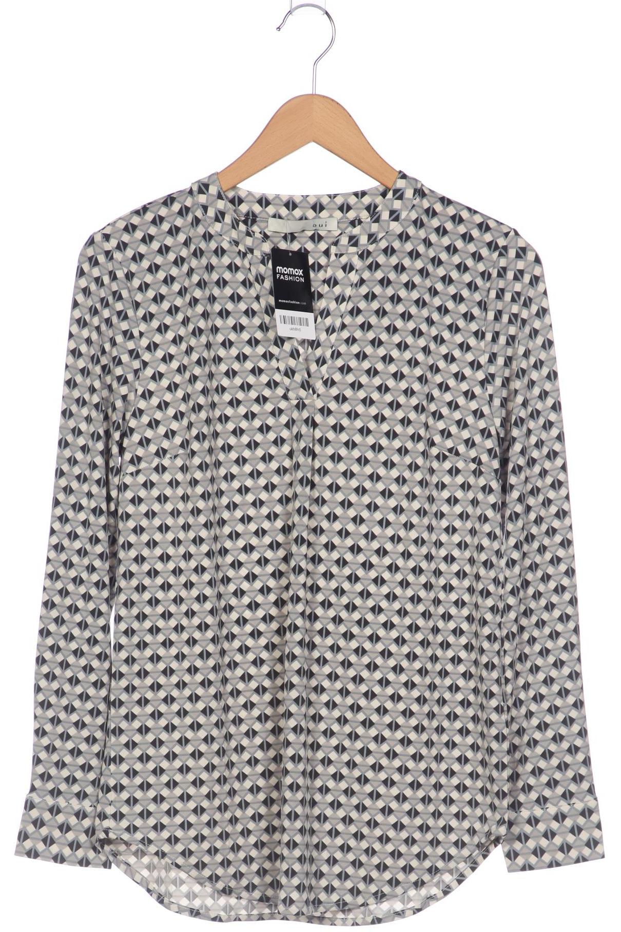 

Oui Damen Langarmshirt, grau, Gr. 34