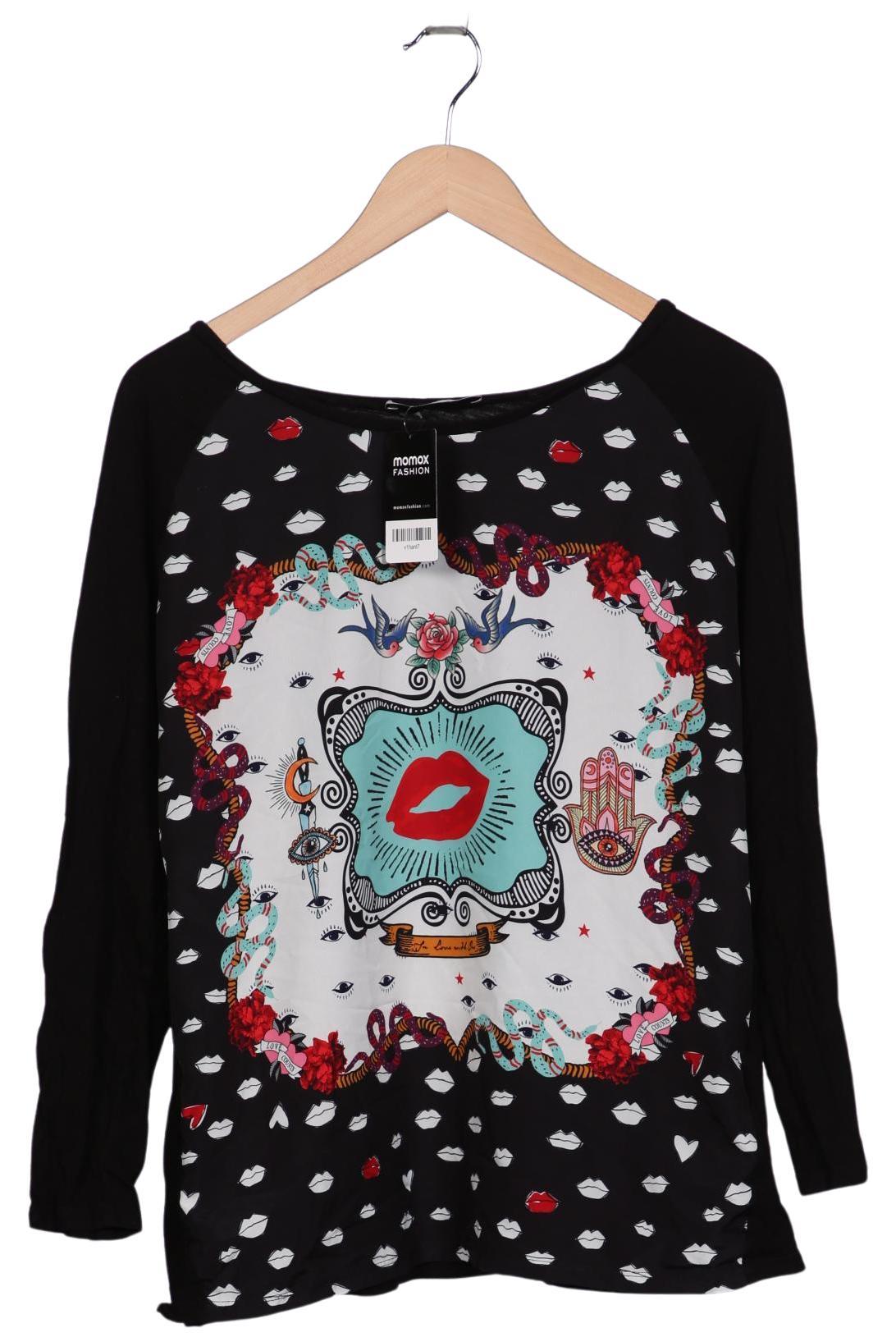 

Oui Damen Langarmshirt, schwarz, Gr. 42