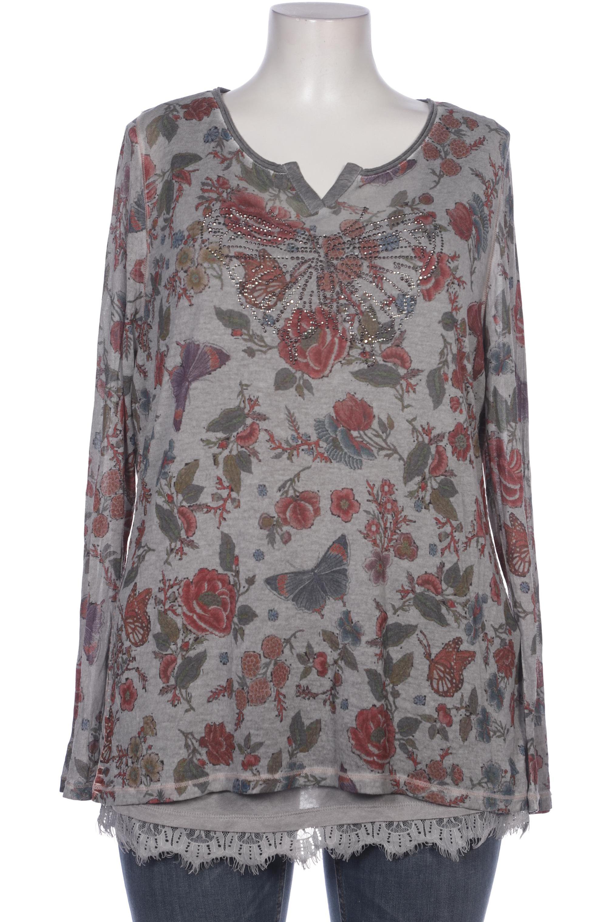 

Oui Damen Langarmshirt, grau, Gr. 46