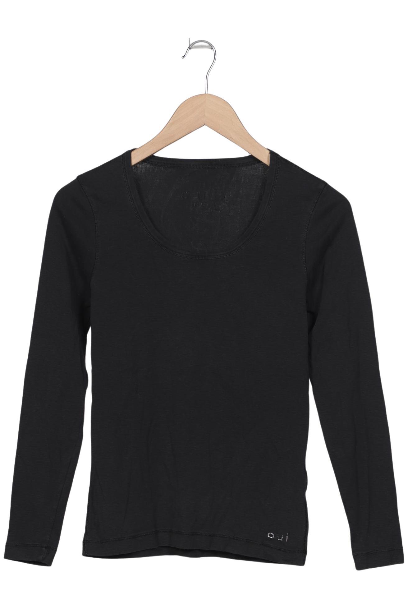 

Oui Damen Langarmshirt, schwarz, Gr. 36