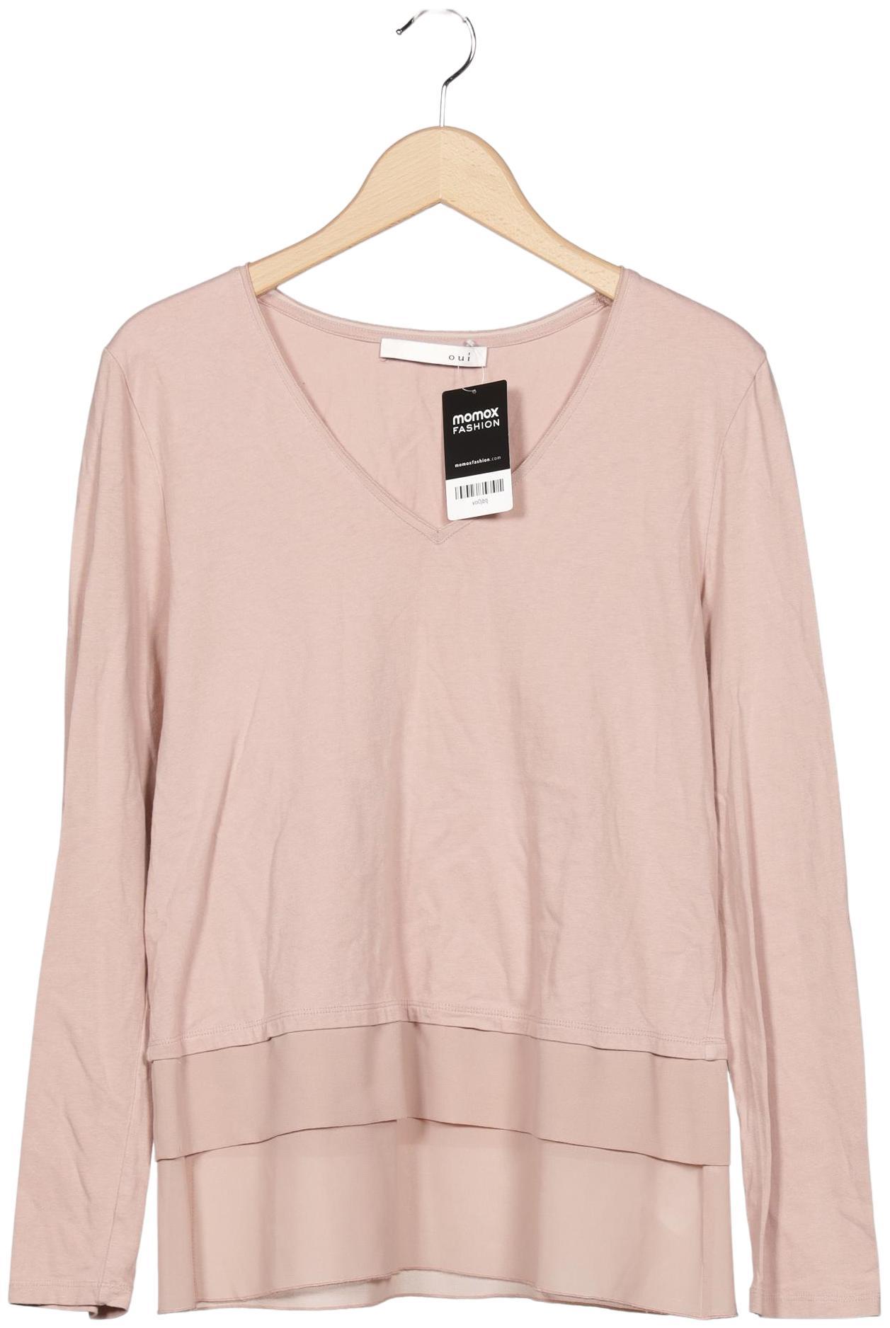 

Oui Damen Langarmshirt, pink, Gr. 38