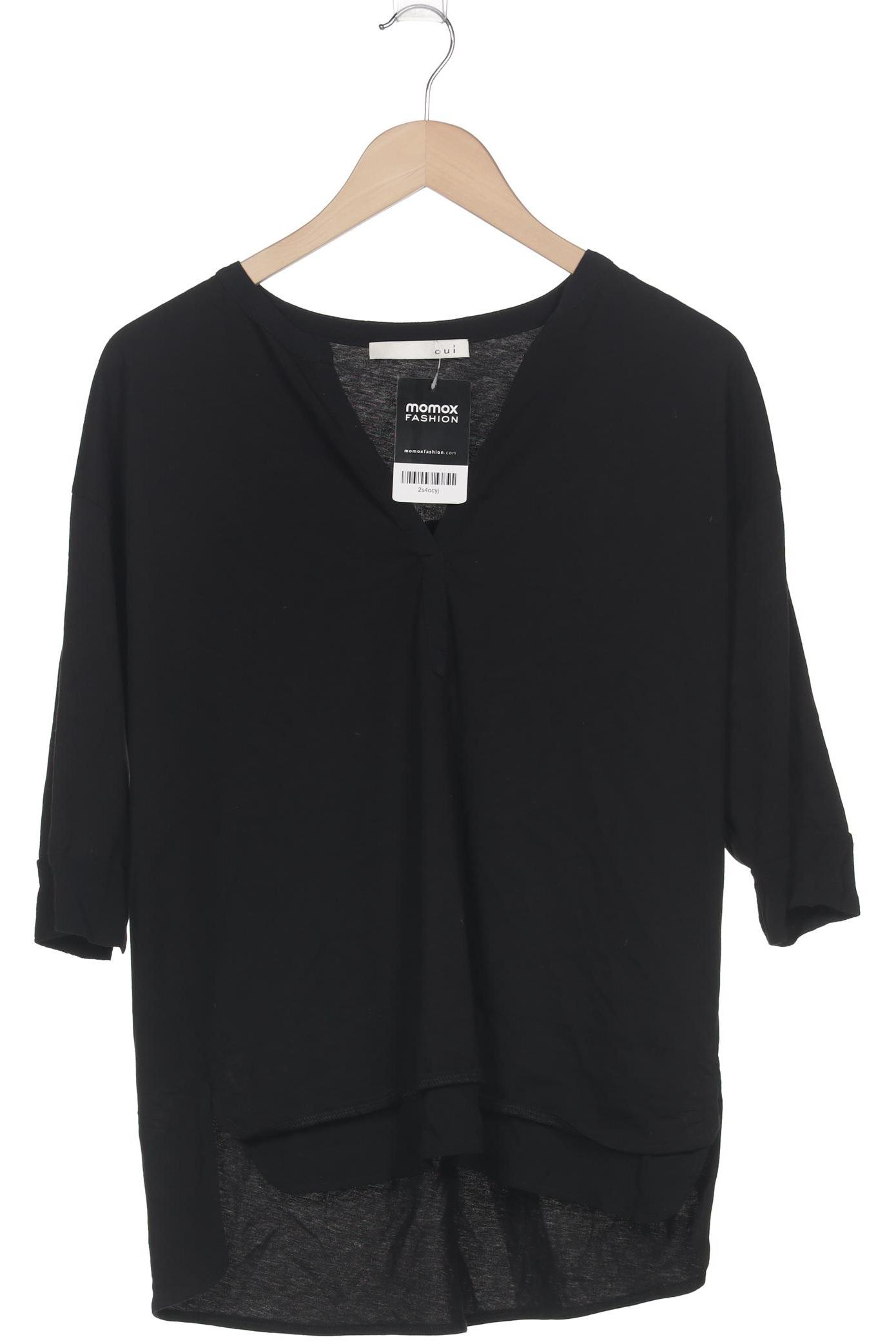 

Oui Damen Langarmshirt, schwarz, Gr. 38