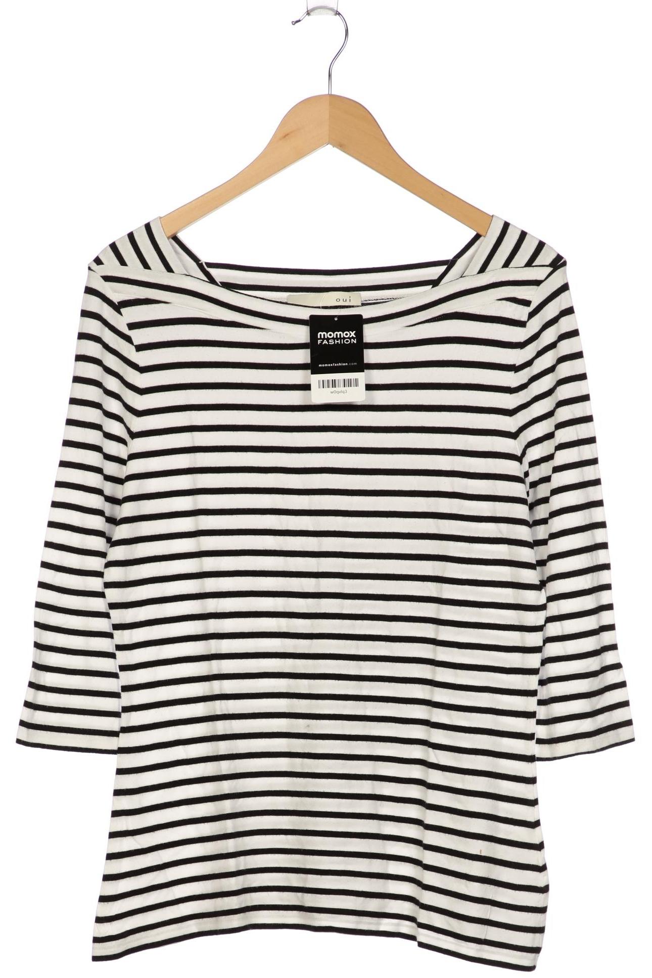 

Oui Damen Langarmshirt, weiß, Gr. 42
