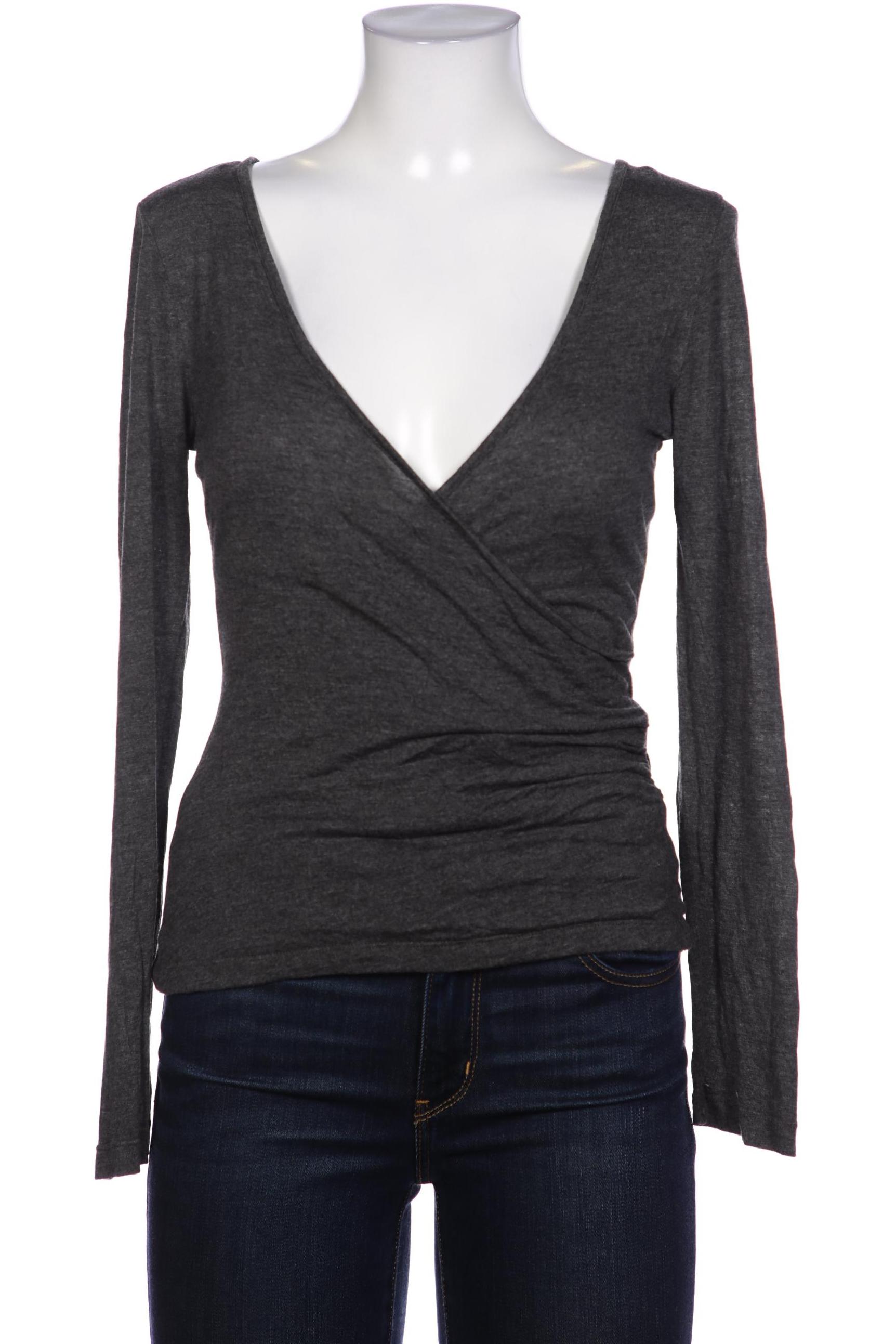

Oui Damen Langarmshirt, grau, Gr. 36