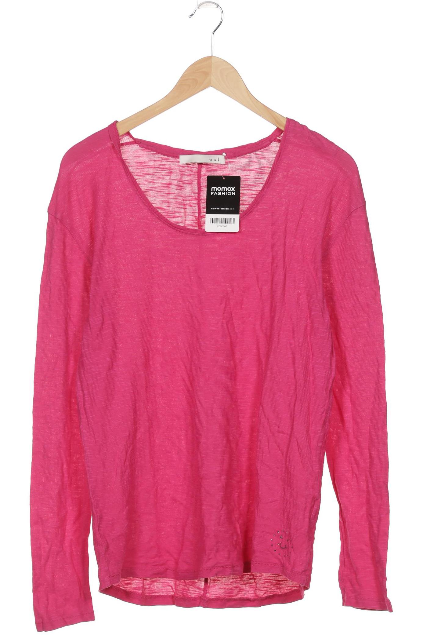 

Oui Damen Langarmshirt, pink, Gr. 38