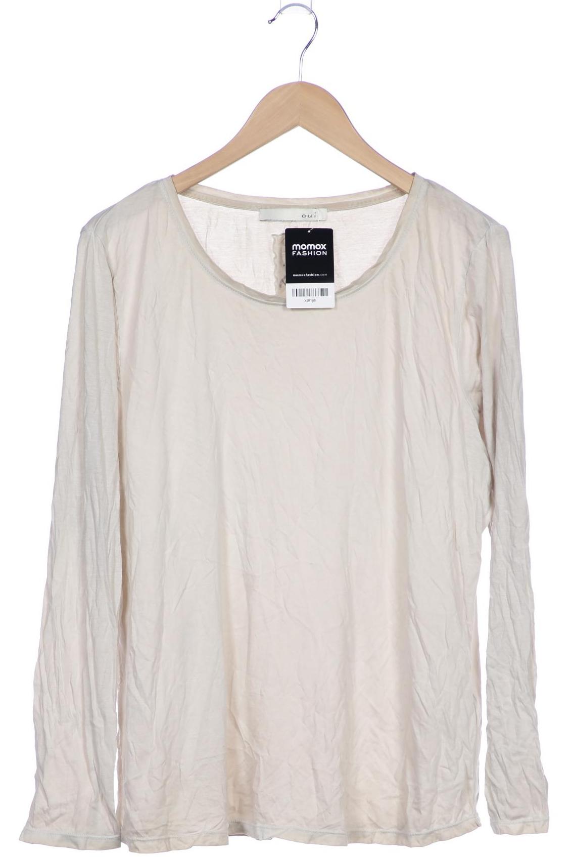 

Oui Damen Langarmshirt, beige, Gr. 46