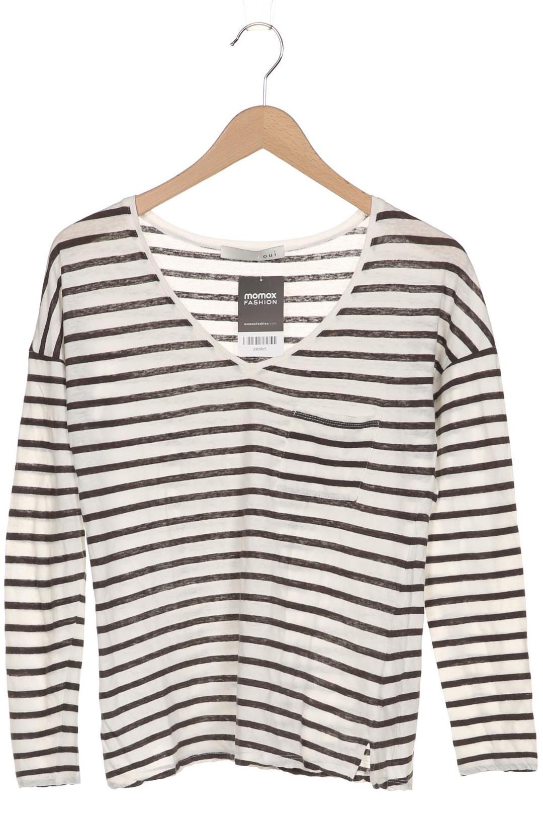 

Oui Damen Langarmshirt, weiß, Gr. 36