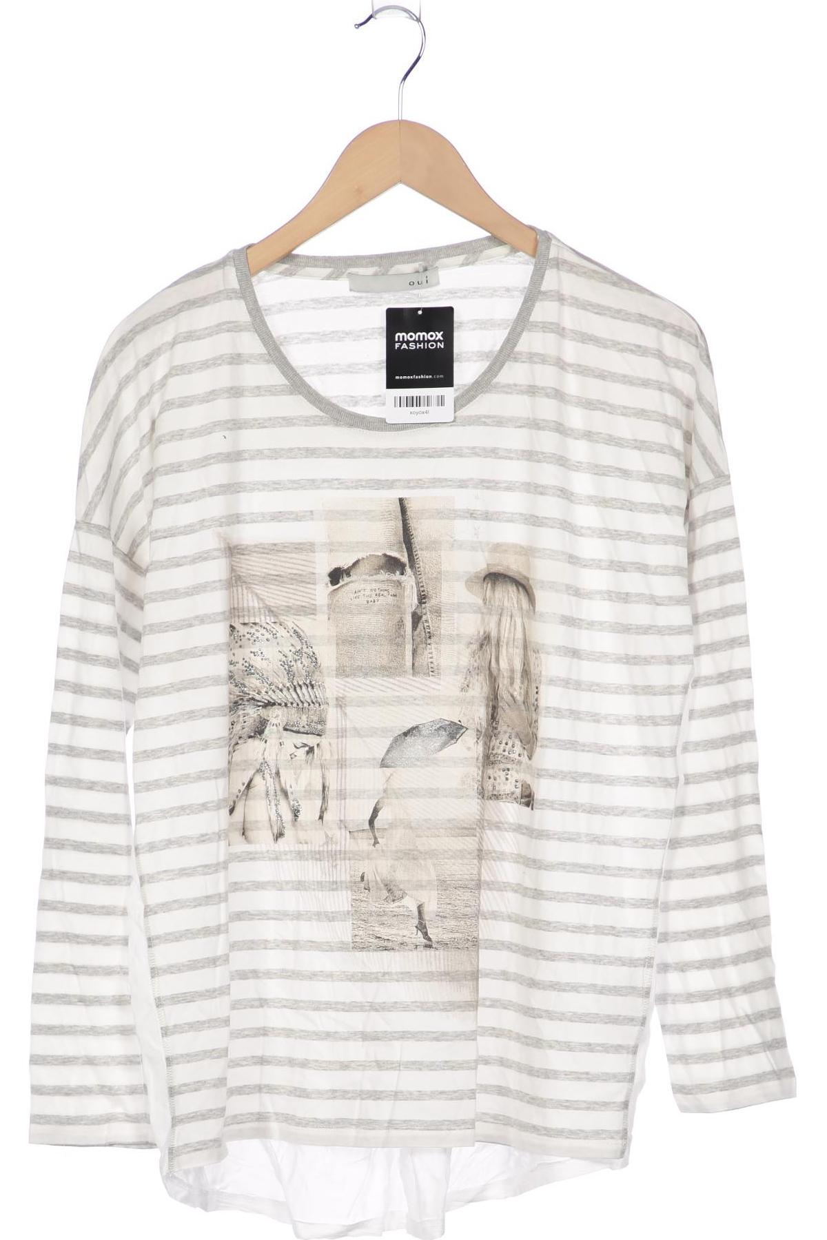 

Oui Damen Langarmshirt, cremeweiß