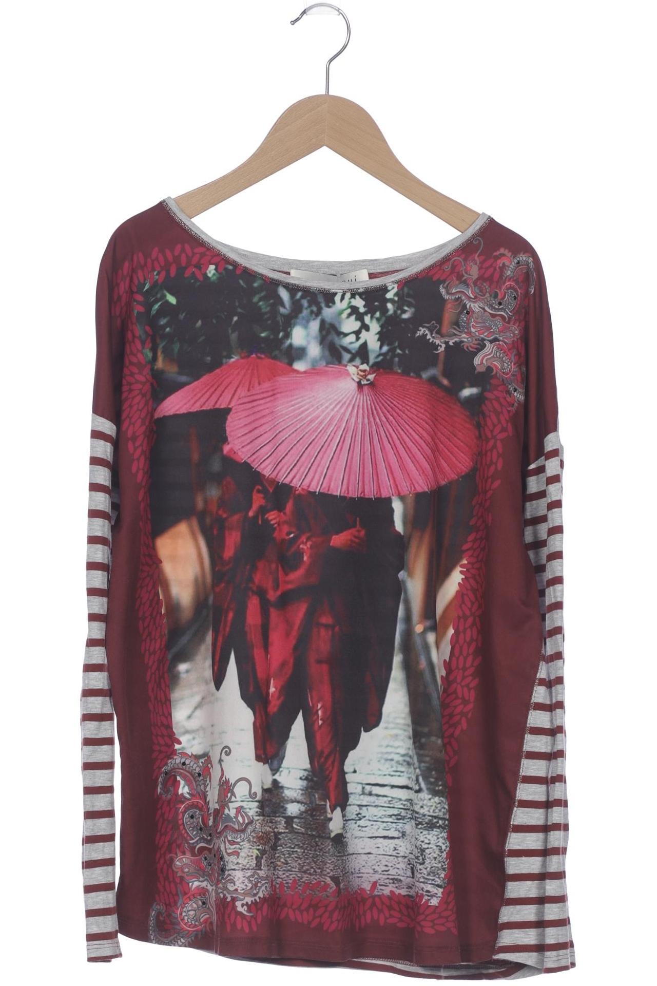 

Oui Damen Langarmshirt, grau, Gr. 40