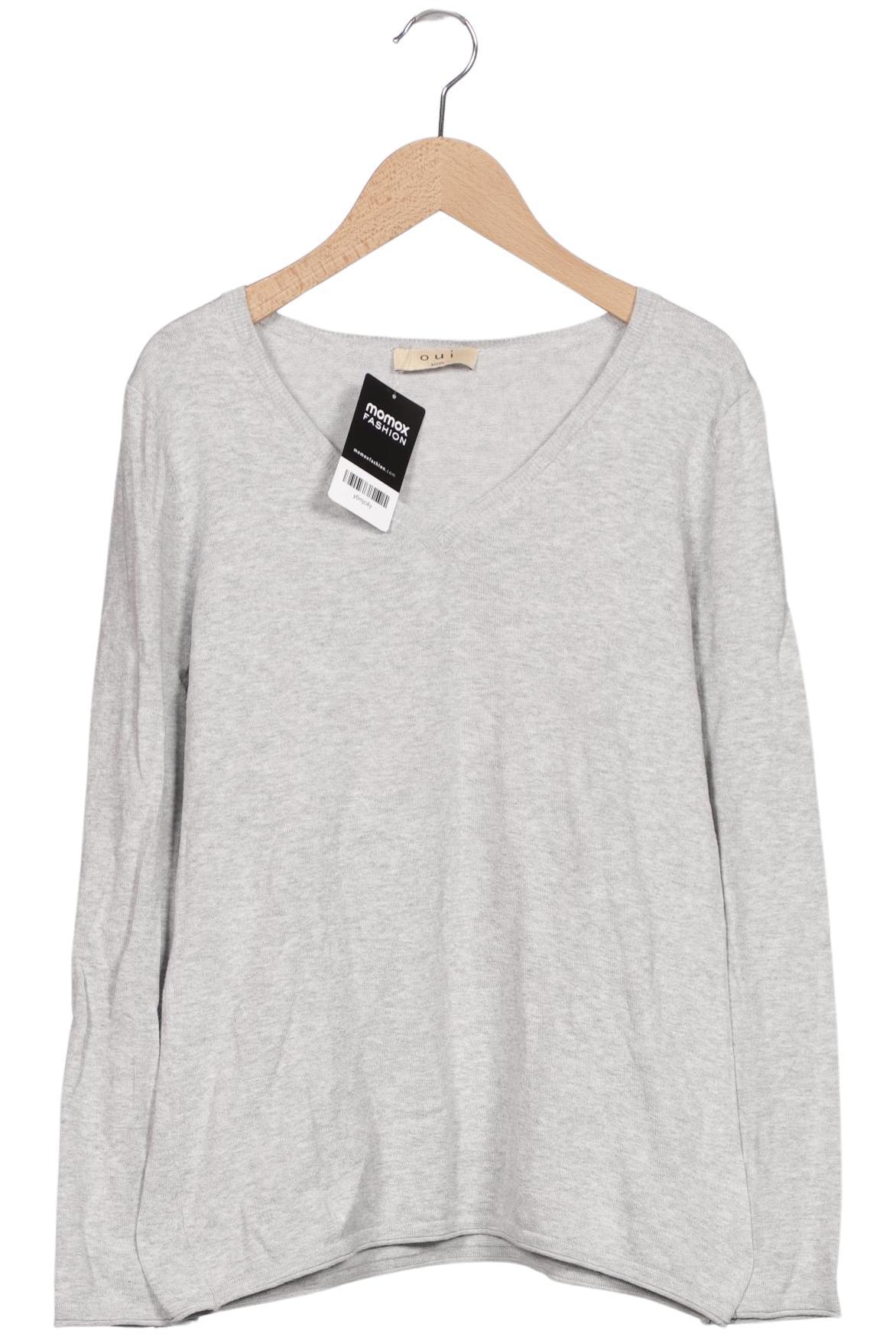 

Oui Damen Langarmshirt, grau, Gr. 38