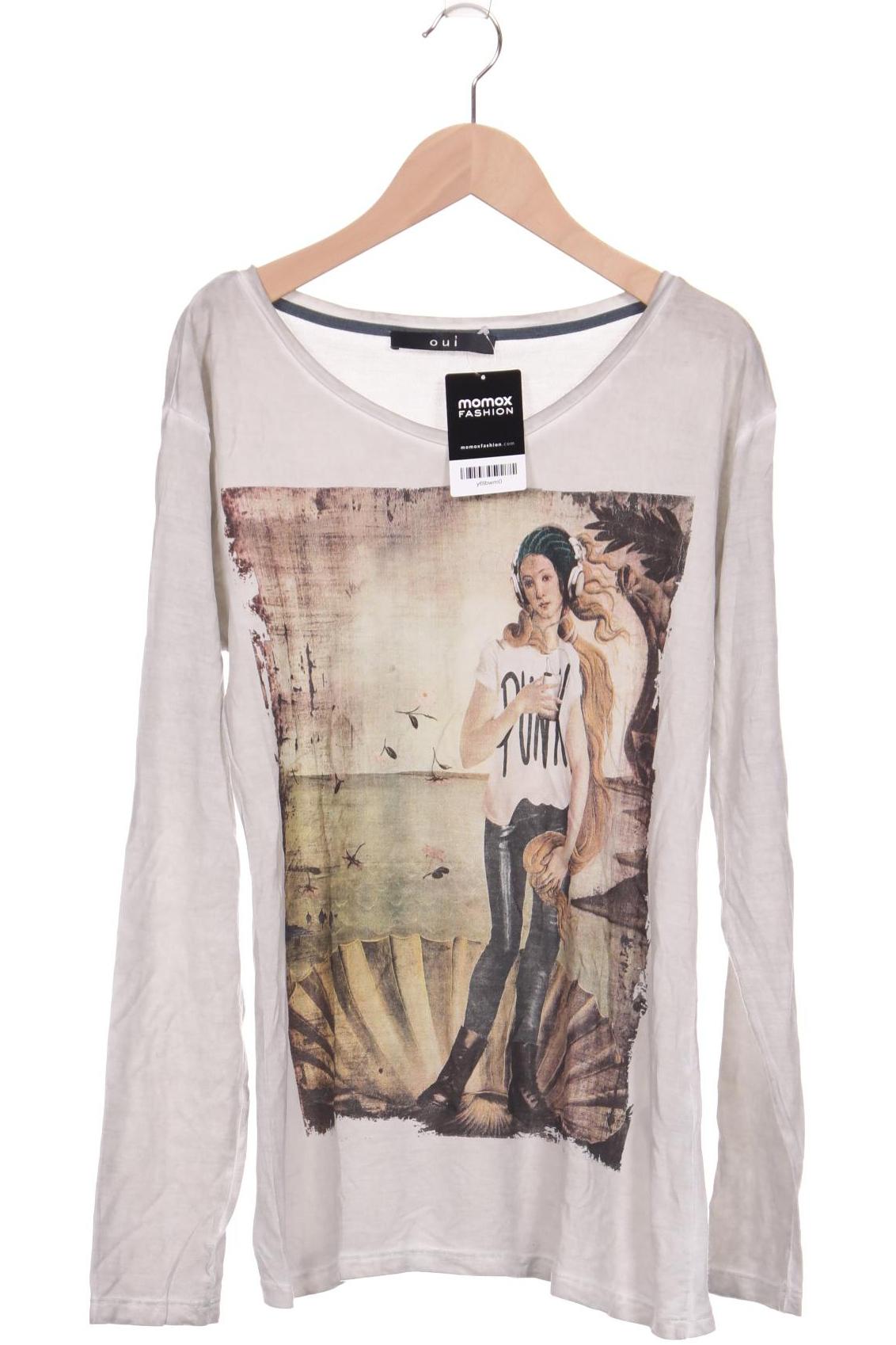

Oui Damen Langarmshirt, grau