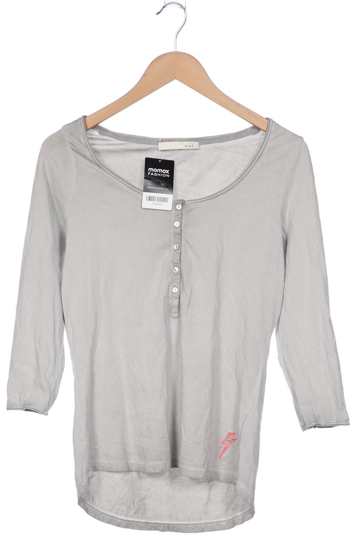 

Oui Damen Langarmshirt, grau