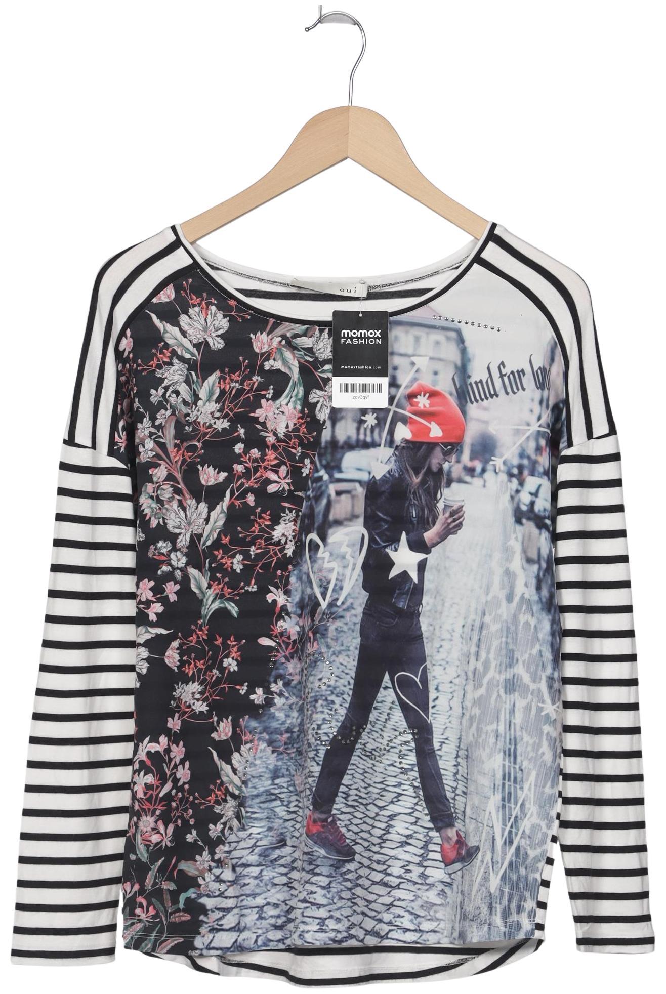 

Oui Damen Langarmshirt, mehrfarbig, Gr. 38