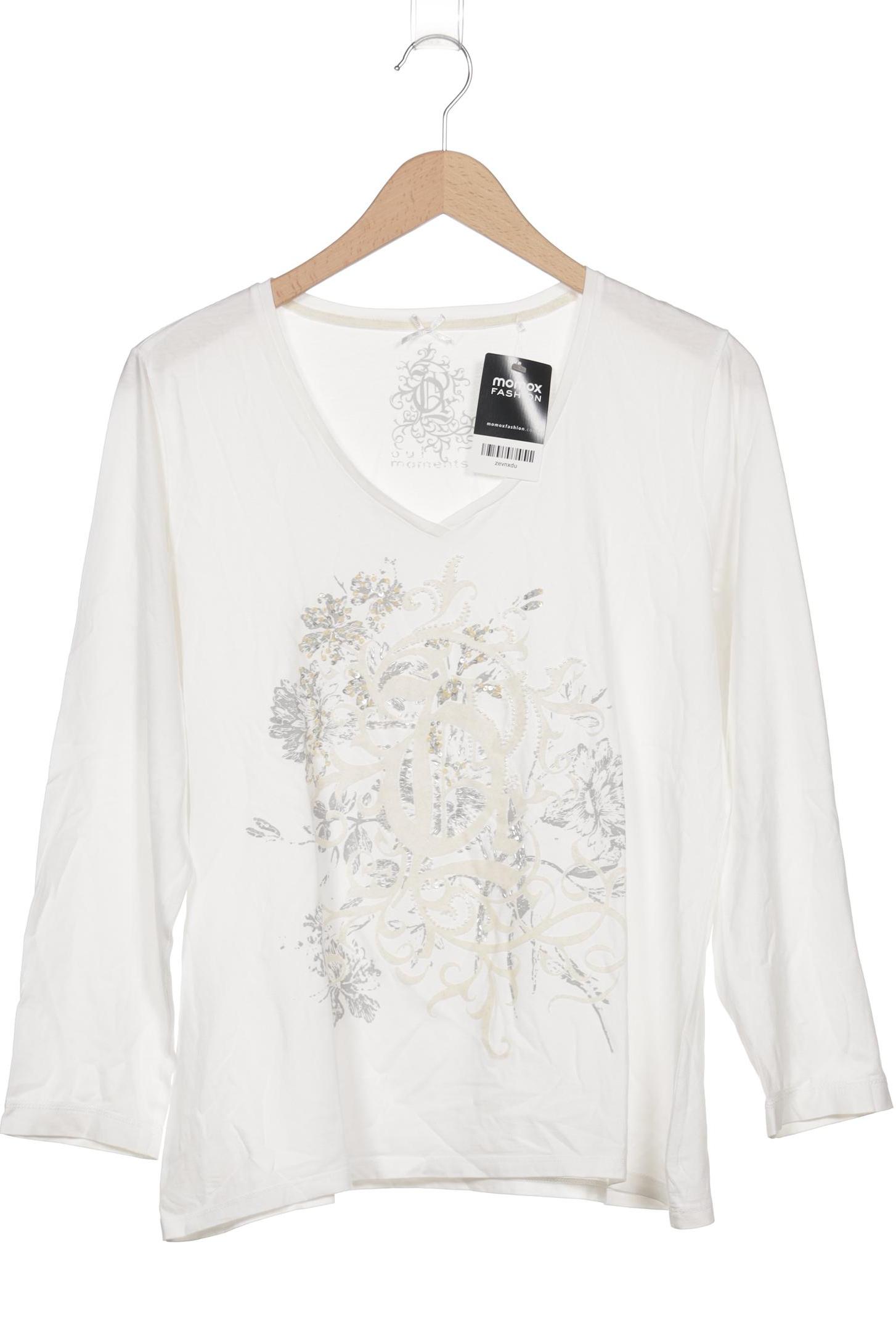 

Oui Damen Langarmshirt, weiß, Gr. 42