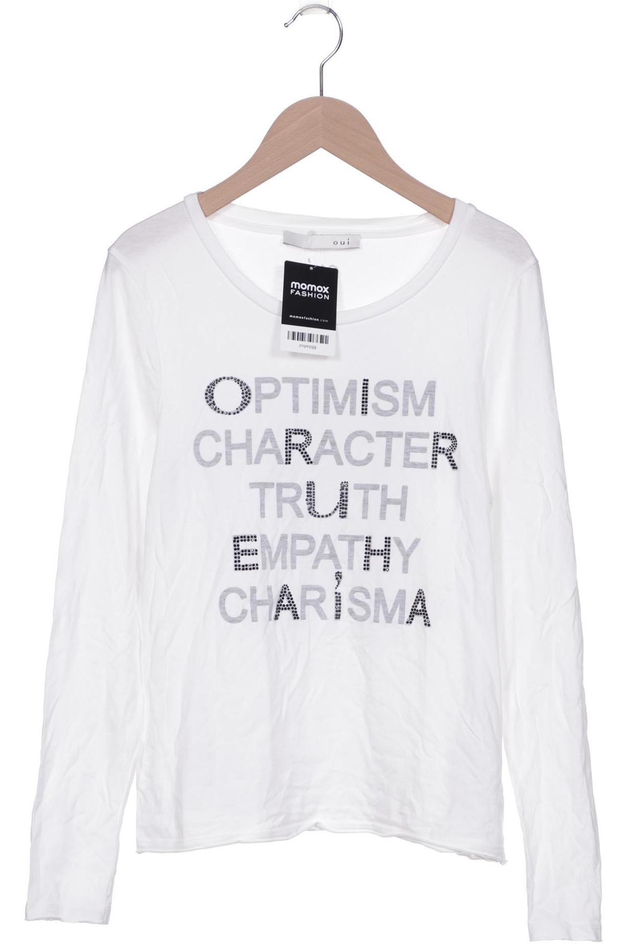 

Oui Damen Langarmshirt, weiß