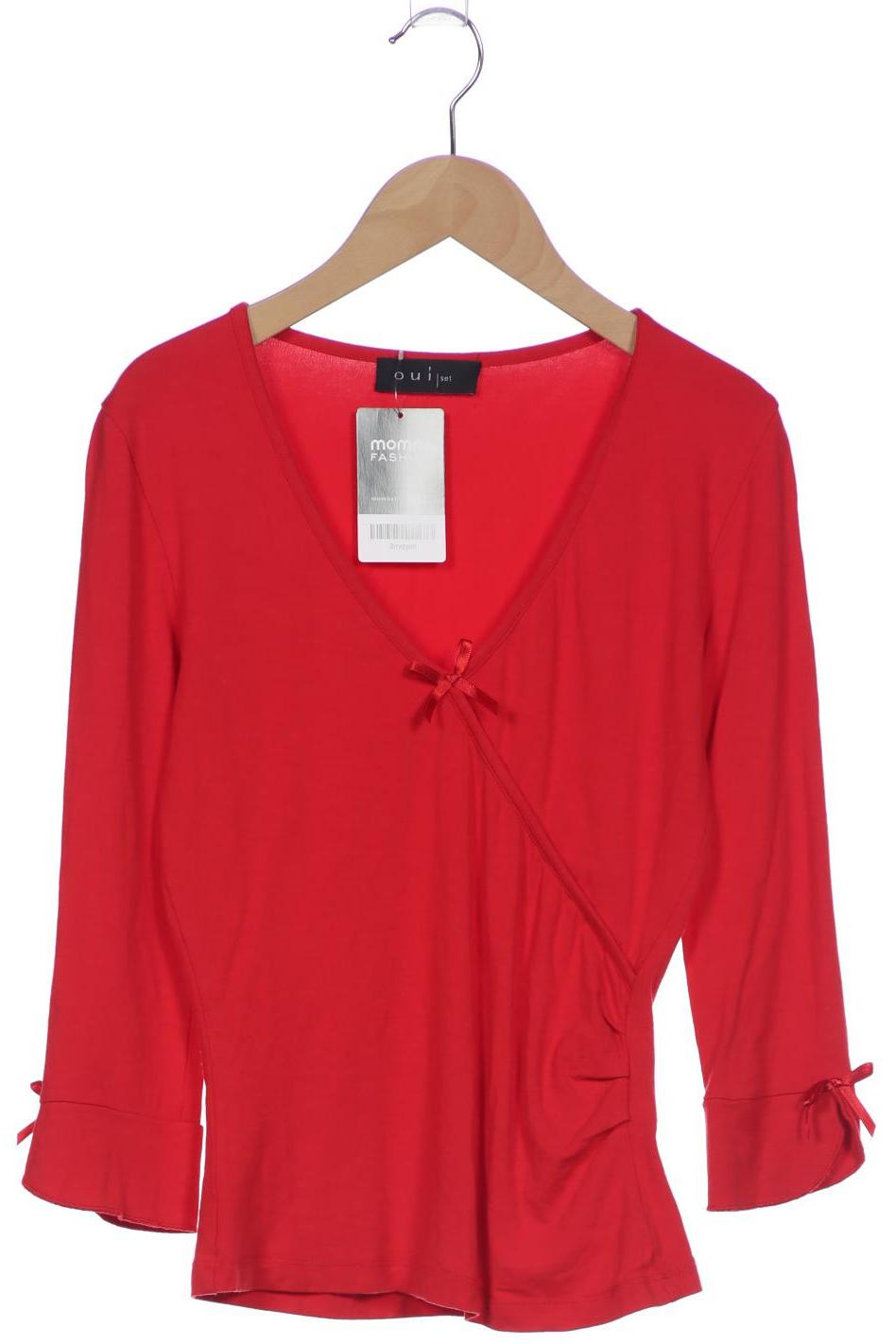 

Oui Damen Langarmshirt, rot, Gr. 36