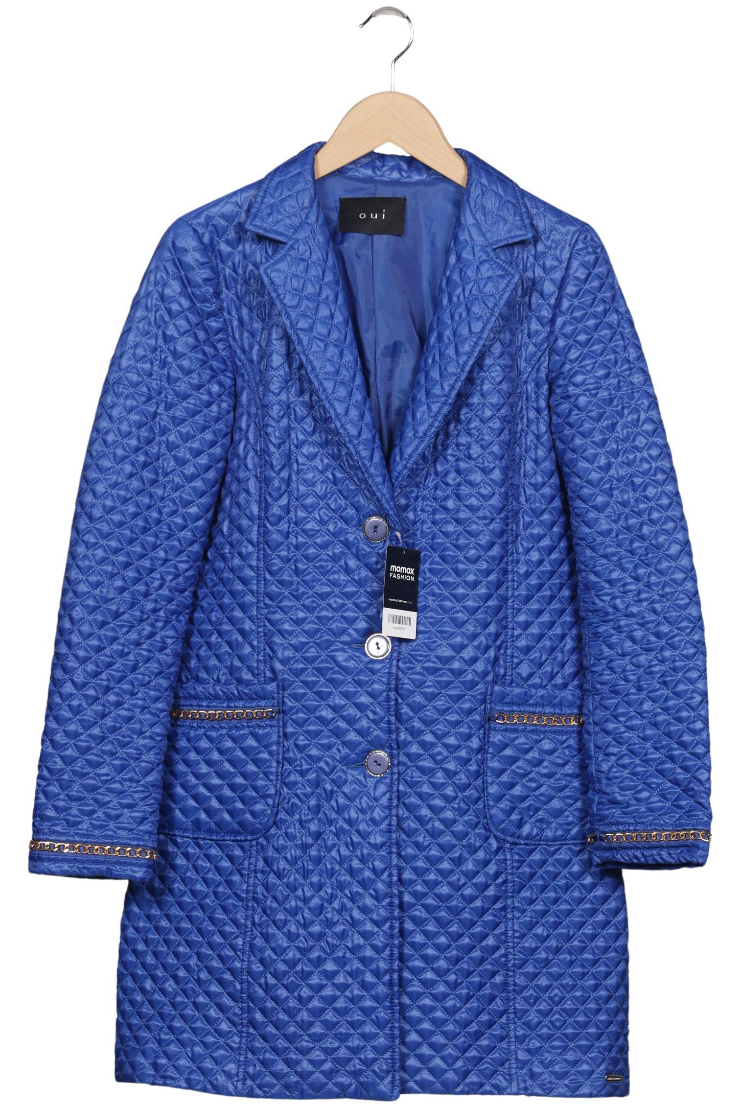 

Oui Damen Mantel, blau, Gr. 38