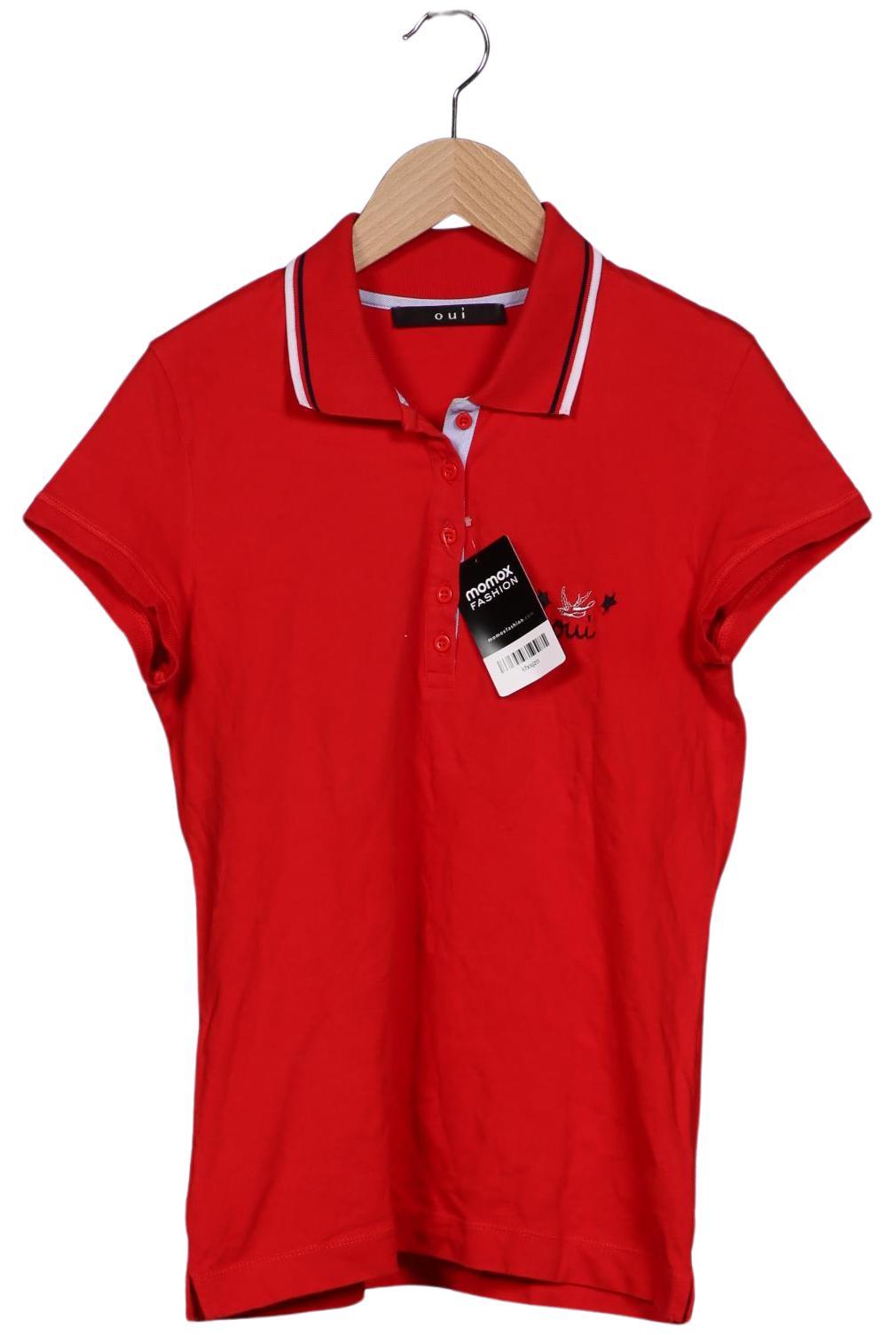 

Oui Damen Poloshirt, rot, Gr. 36