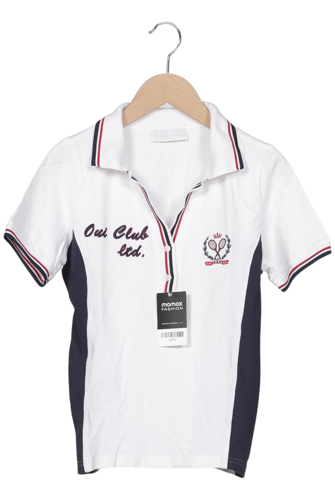 

Oui Damen Poloshirt, weiß, Gr. 36