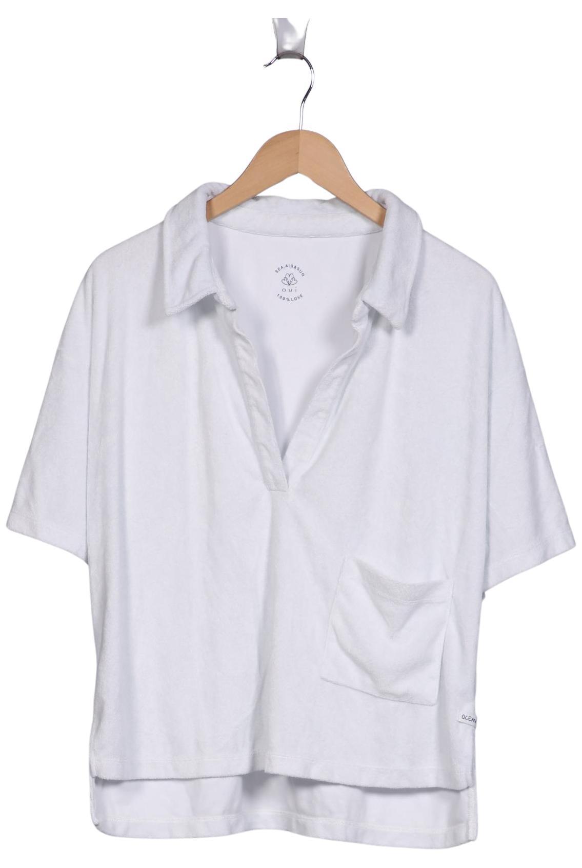 

Oui Damen Poloshirt, weiß, Gr. 40