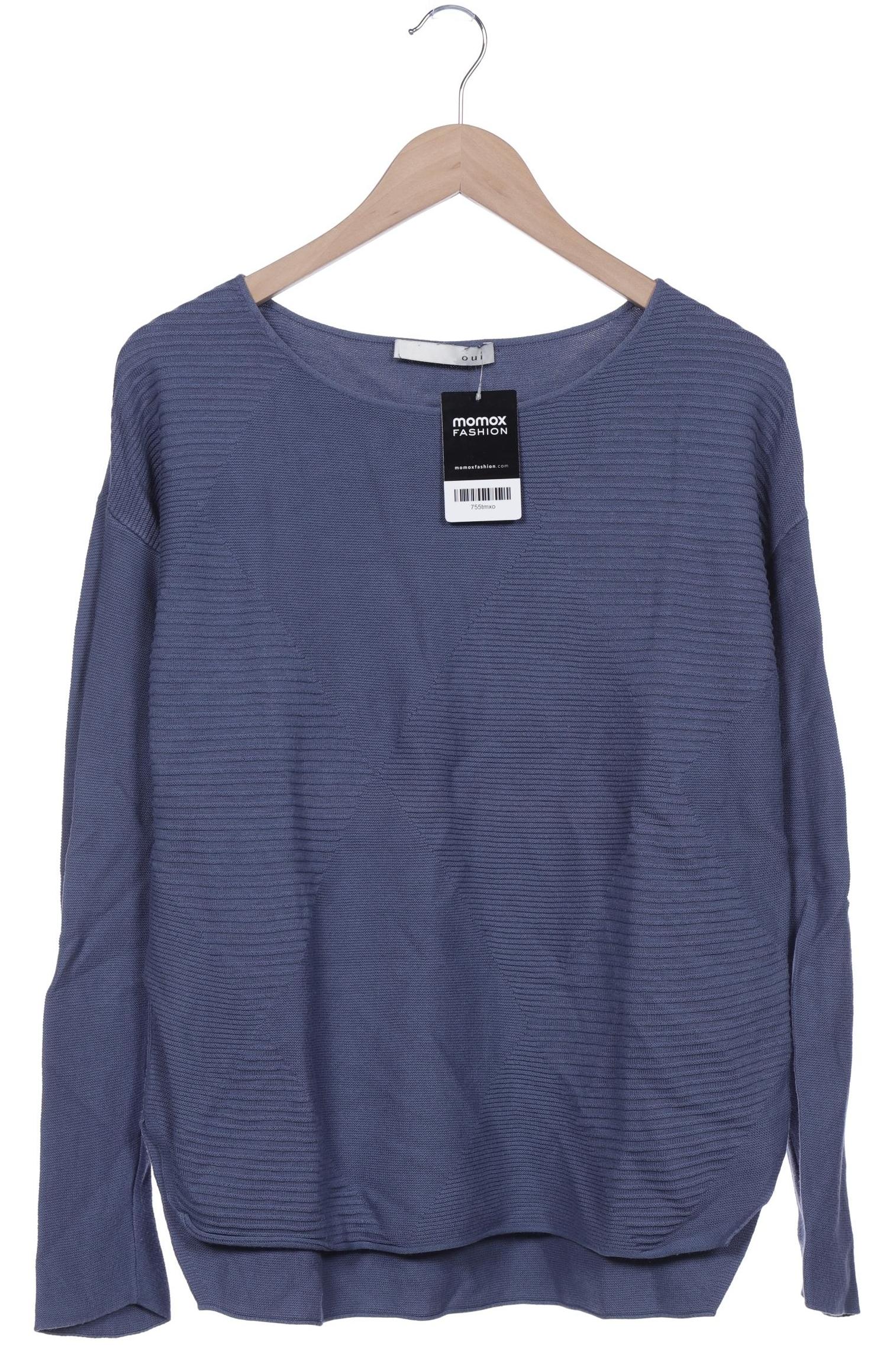 

Oui Damen Pullover, blau, Gr. 40