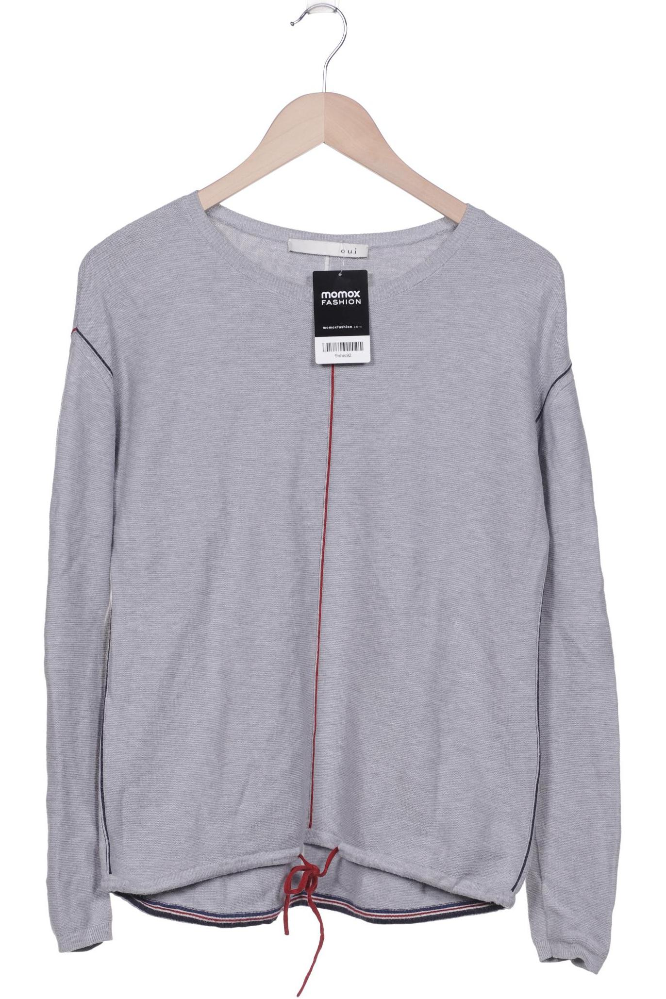

Oui Damen Pullover, grau