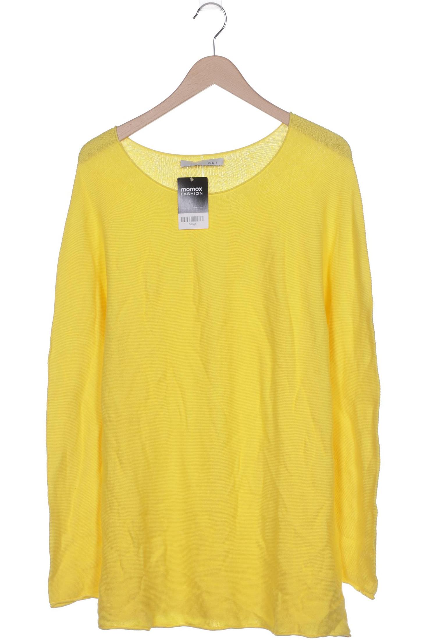 

Oui Damen Pullover, gelb, Gr. 44